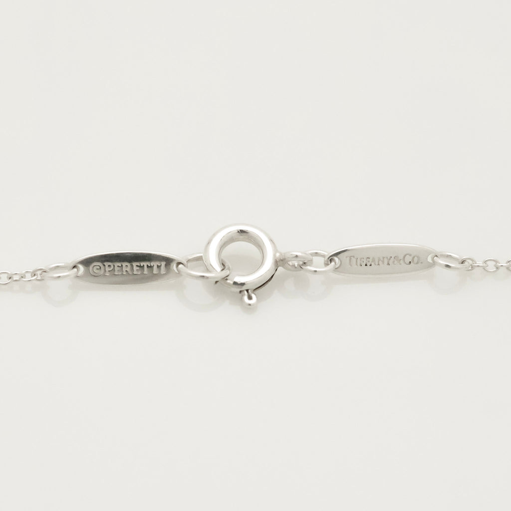 Tiffany & Co. Open Heart 16mm Pendant Necklace  Sterling Silver 925