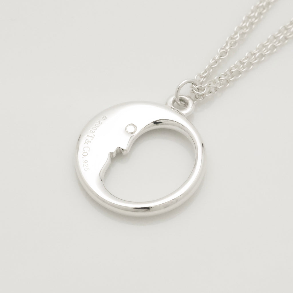 TIFFANY&Co. マンインザムーン ダブル チェーン ネックレス AG925