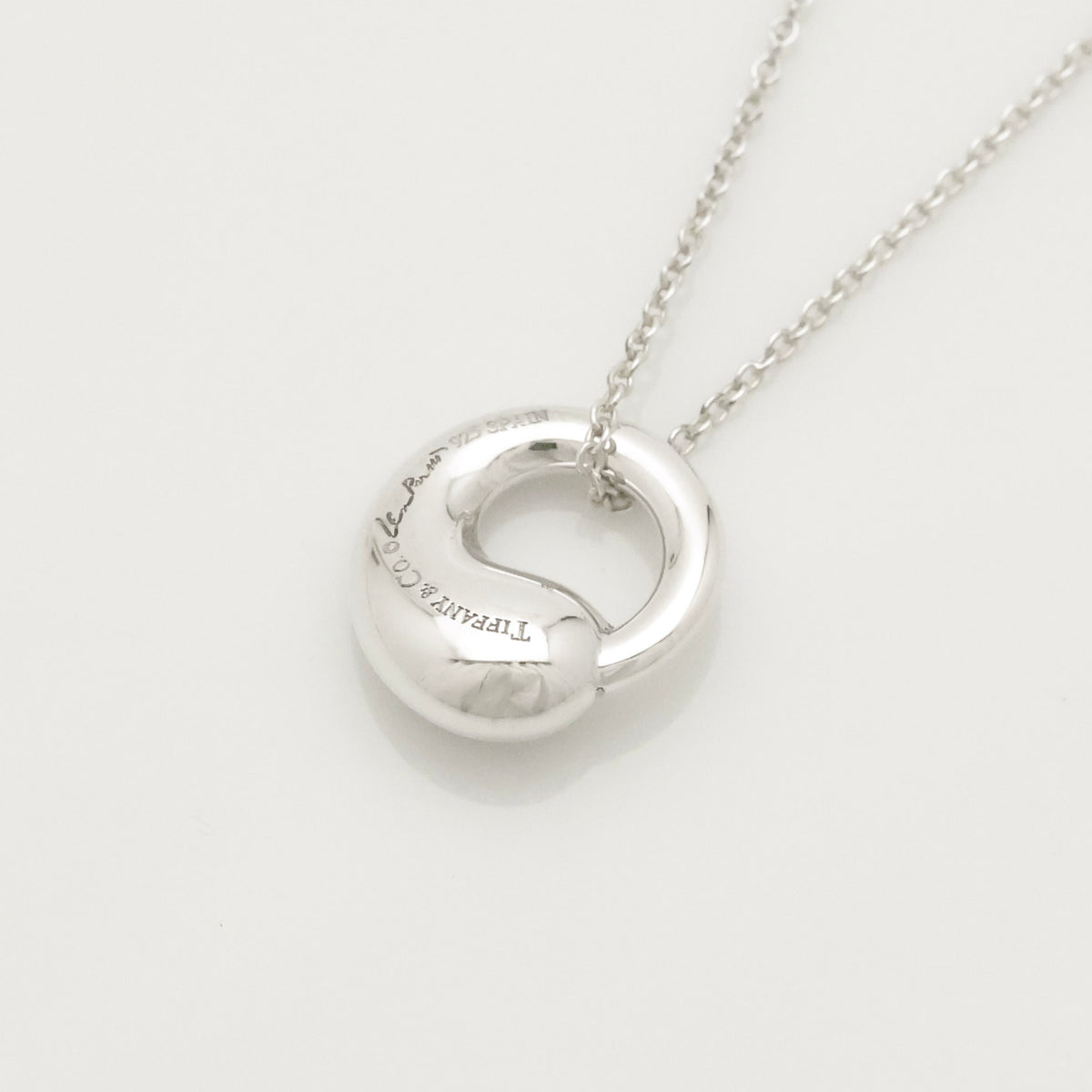  Tiffany & Co. Eternal Circle Necklace Pendant  Sterling Silver 925