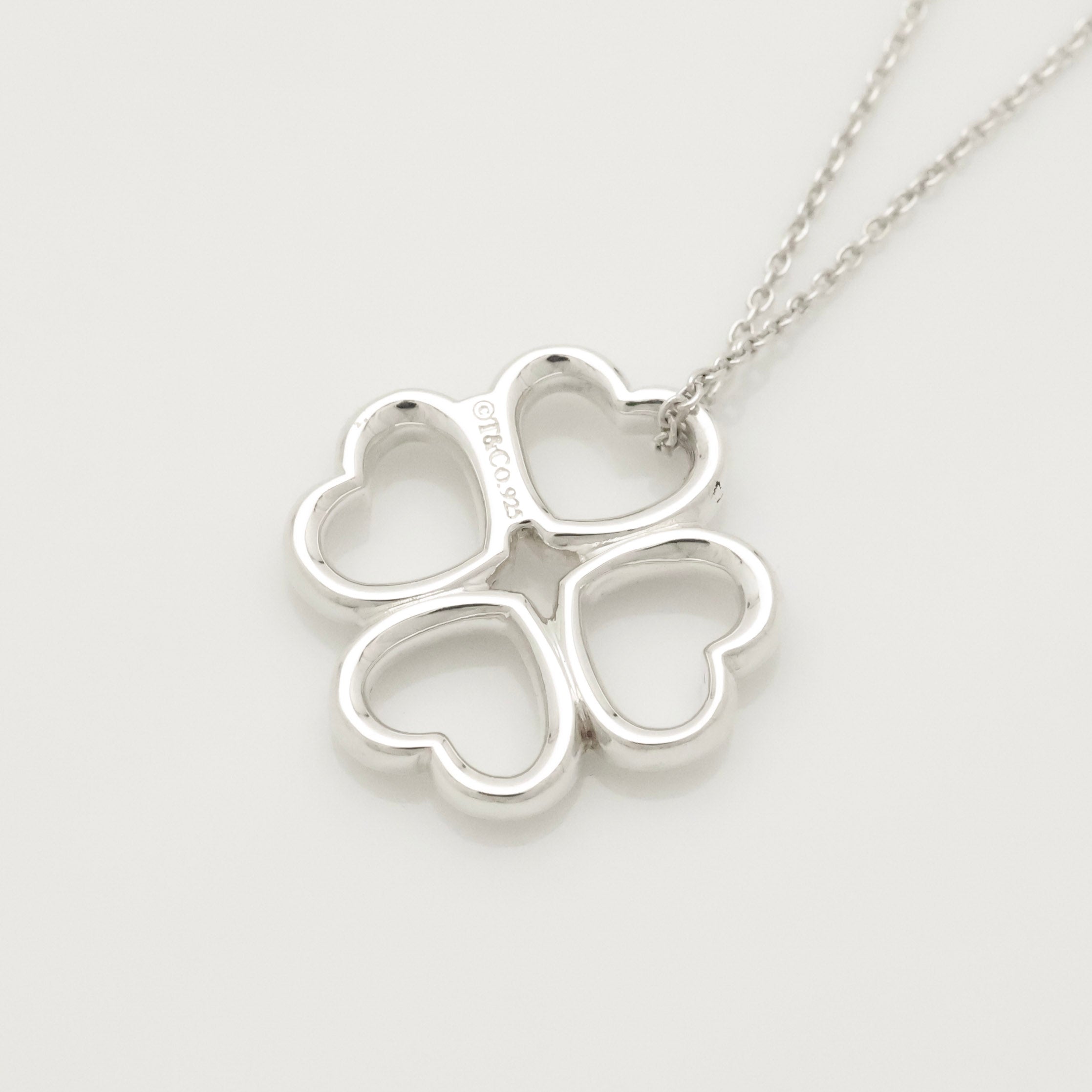 TIFFANY&Co. クローバー ハート ネックレス AG925