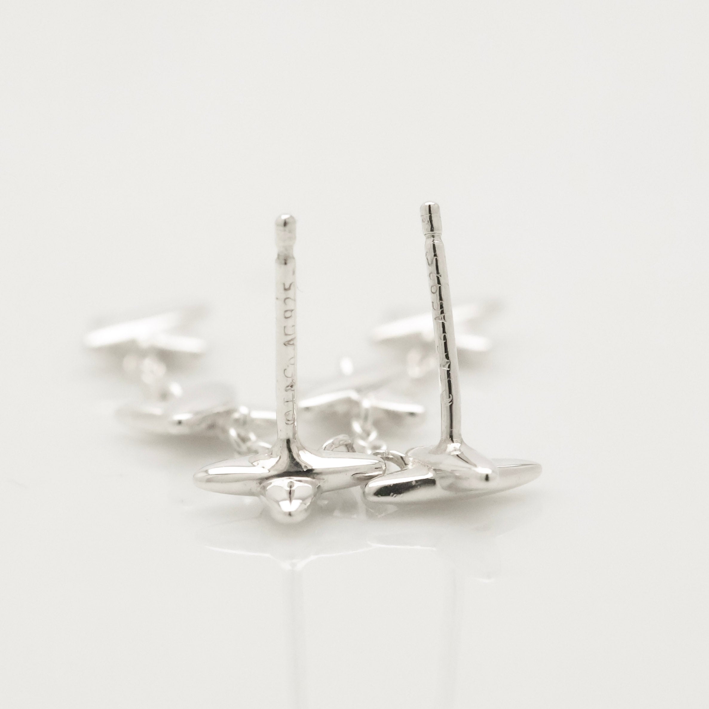 Tiffany & Co Elsa Peretti Open Heart Drop Dangle Earrings Sterling Silver 925