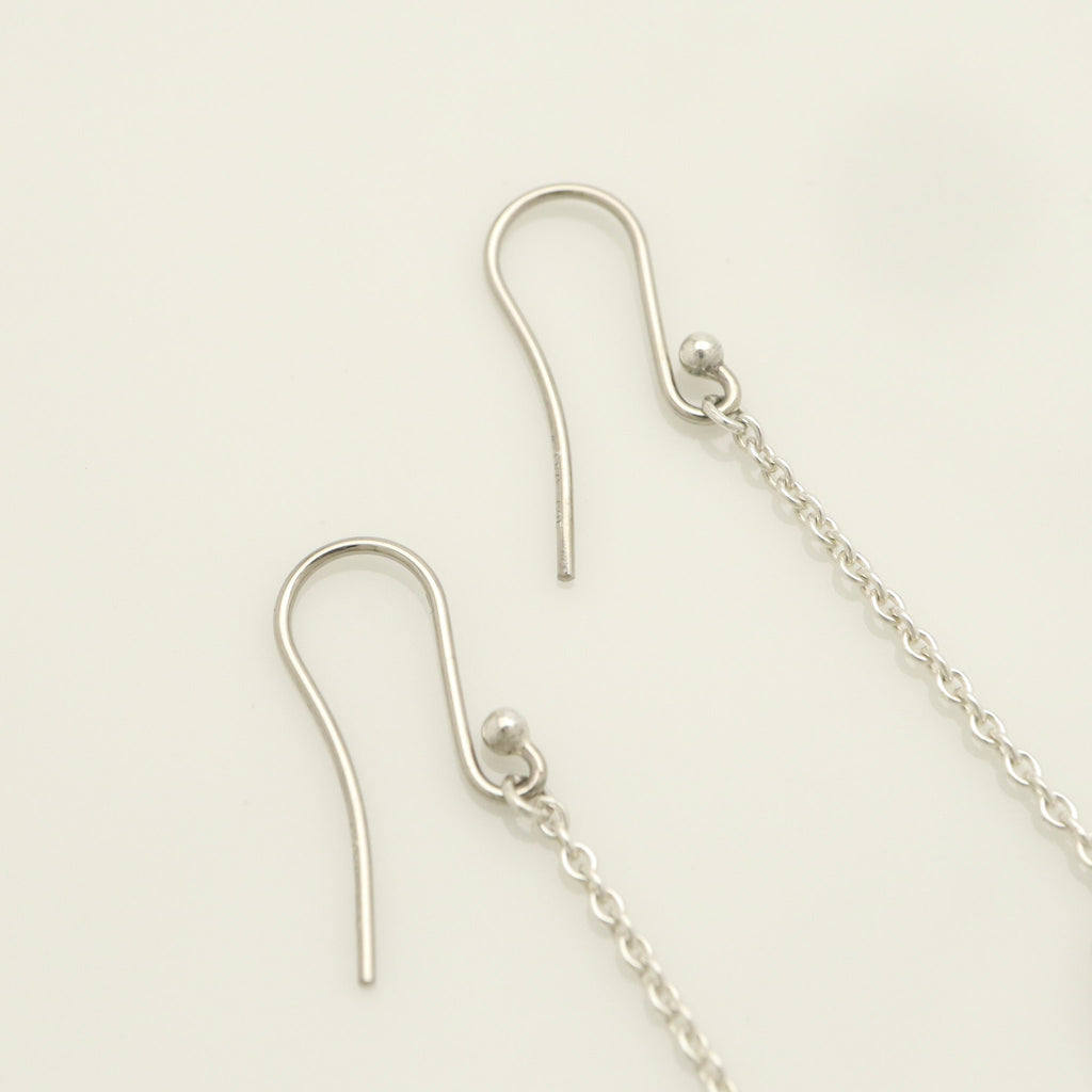 Tiffany & Co Elsa Peretti Open Heart Drop Dangle Earrings Sterling Silver 925