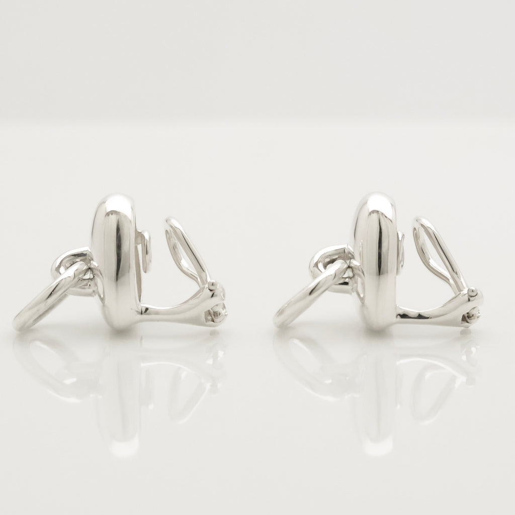 Tiffany & Co. Heart Door Knocker Earrings  Sterling Silver 925