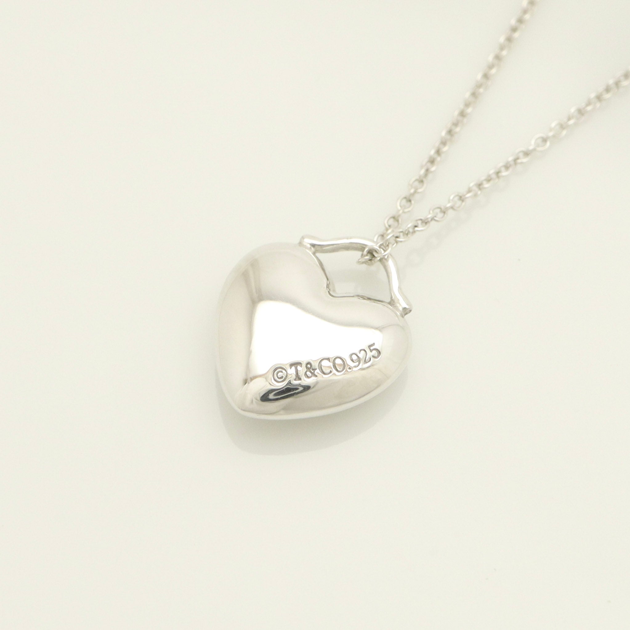 TIFFANY&Co.  パフ ハート ネックレス AG925