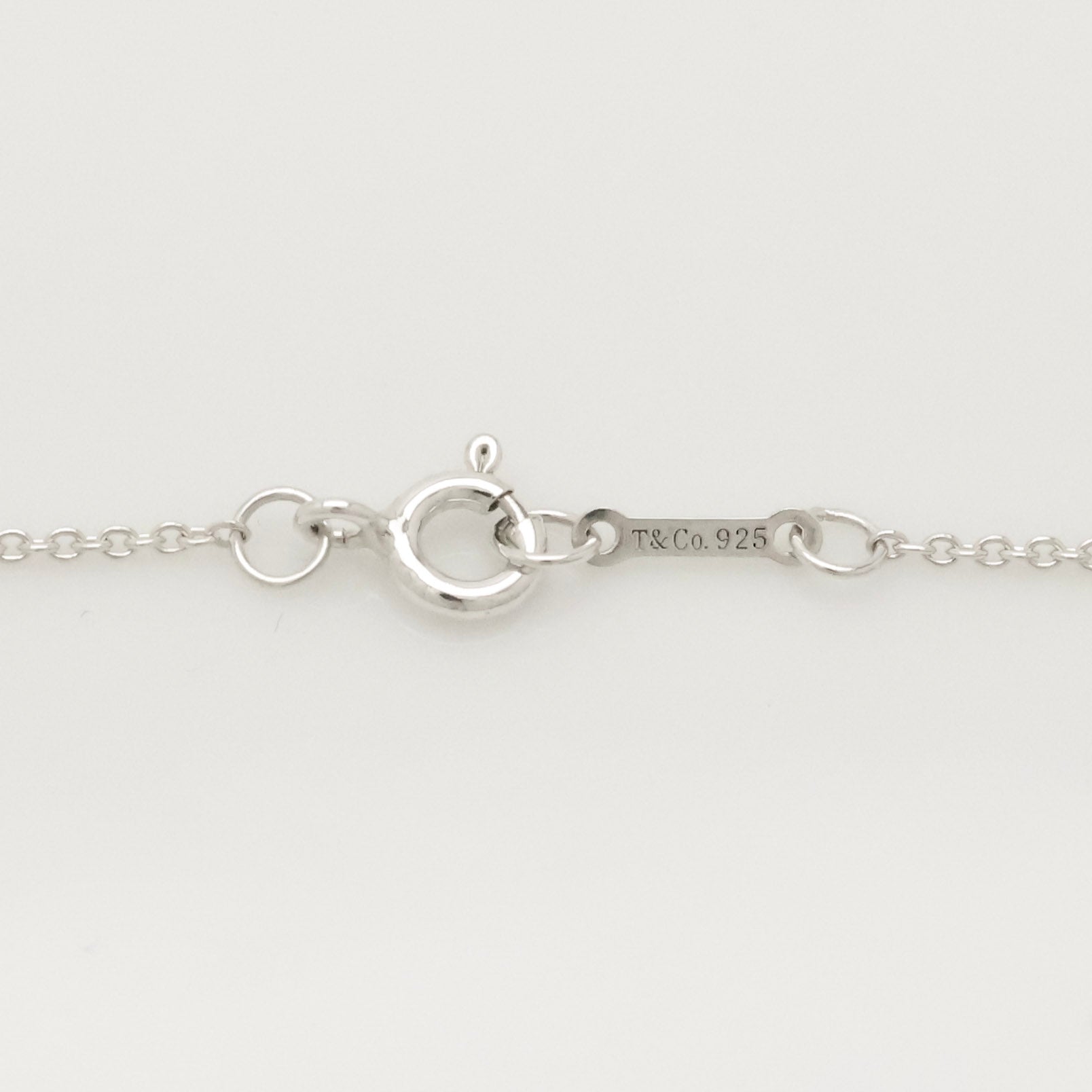 Tiffany & Co. Crown of Heart Pink Sapphire Necklace Sterling Silver 925