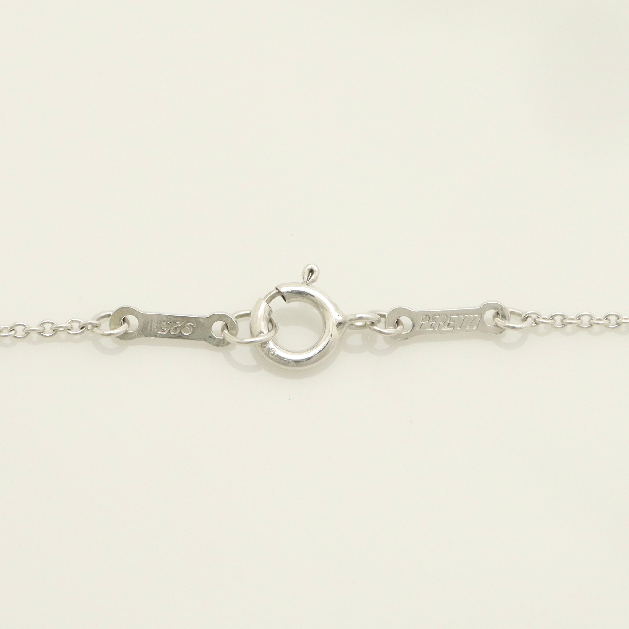 Tiffany & Co. Round Circle Disc Necklace Pendant  Sterling Silver  925