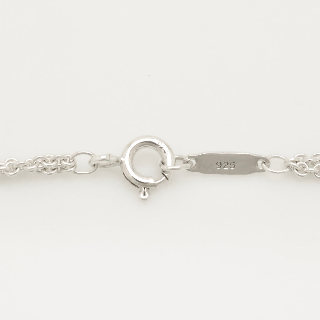 Tiffany & Co. Infinity Double Chain Necklace Sterling Silver 925