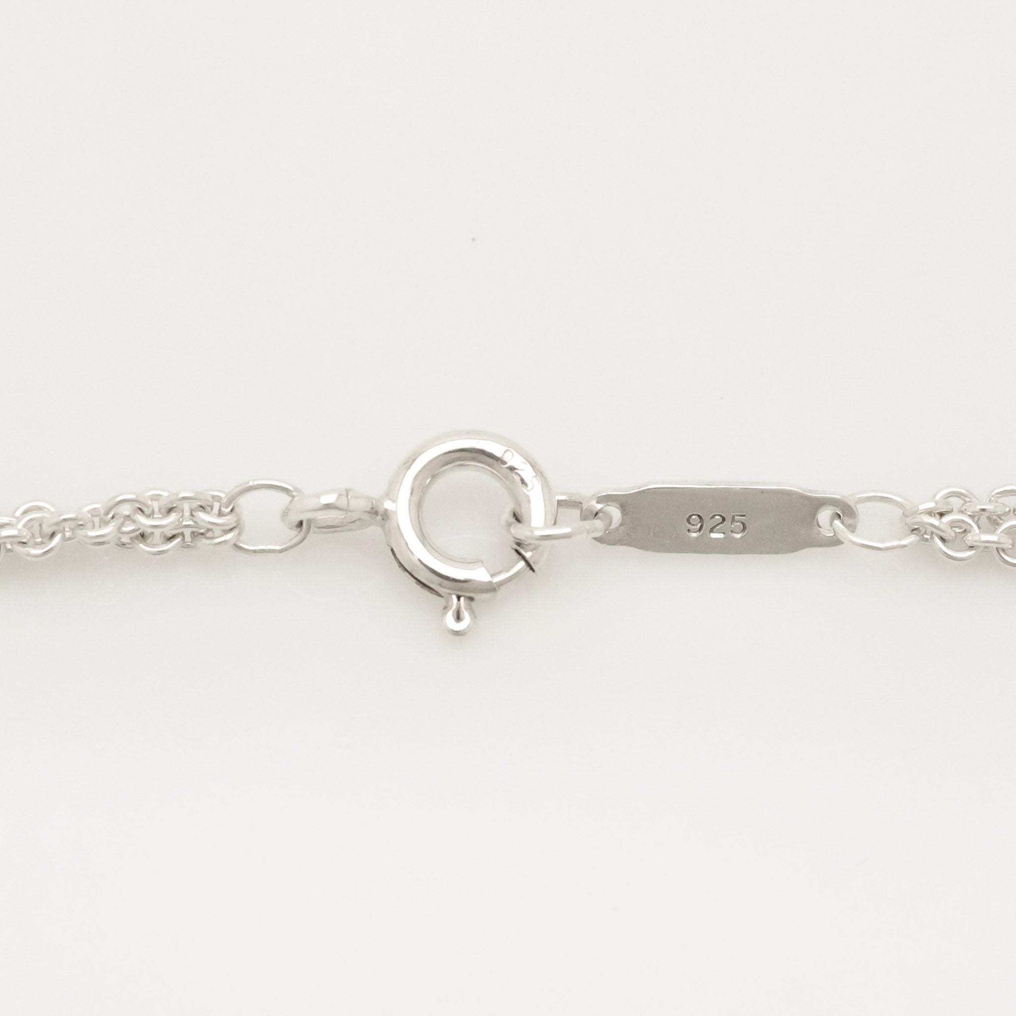 Tiffany & Co. Infinity Double Chain Necklace Sterling Silver 925