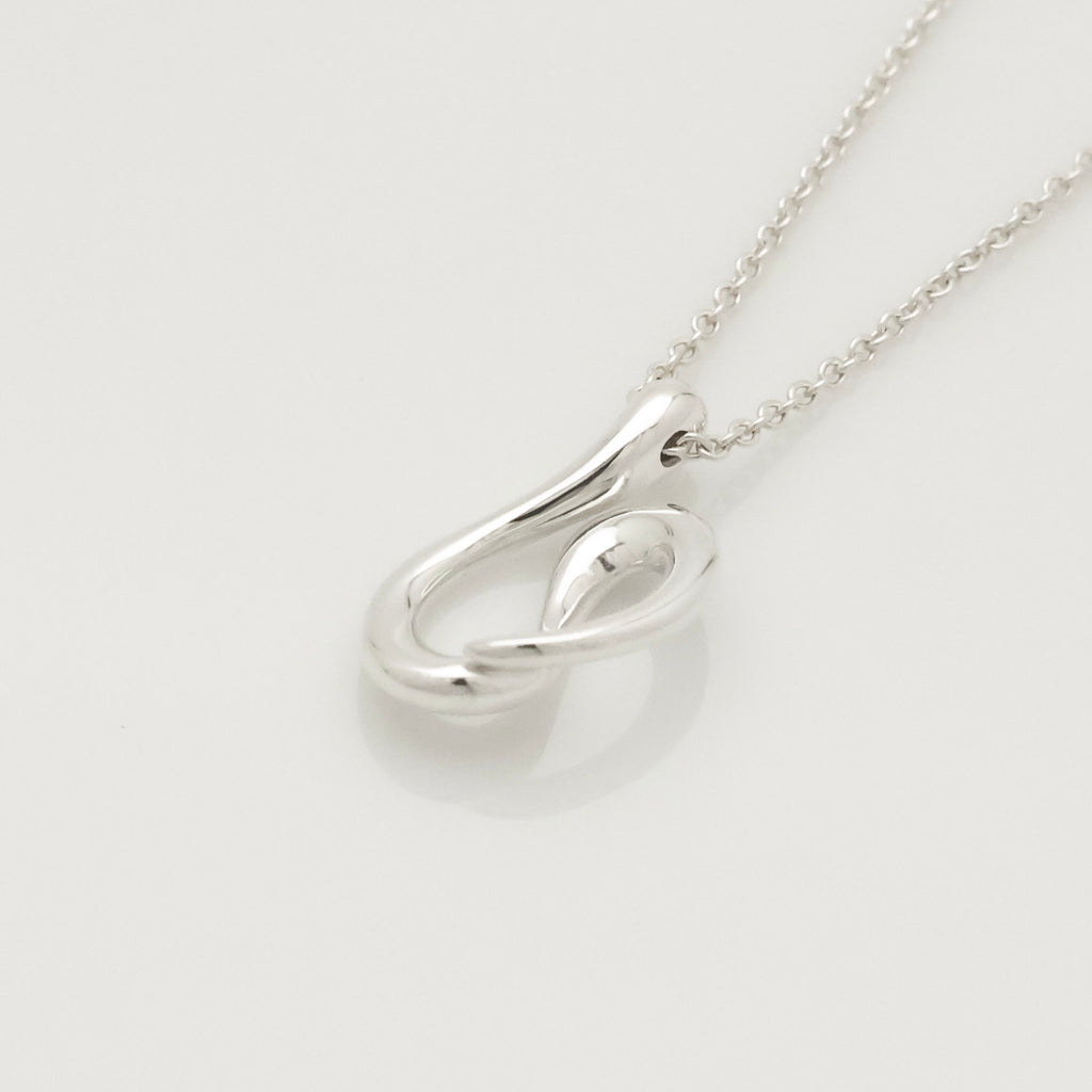 Tiffany & Co. Open Wave Pendant Necklace Sterling Silver 925
