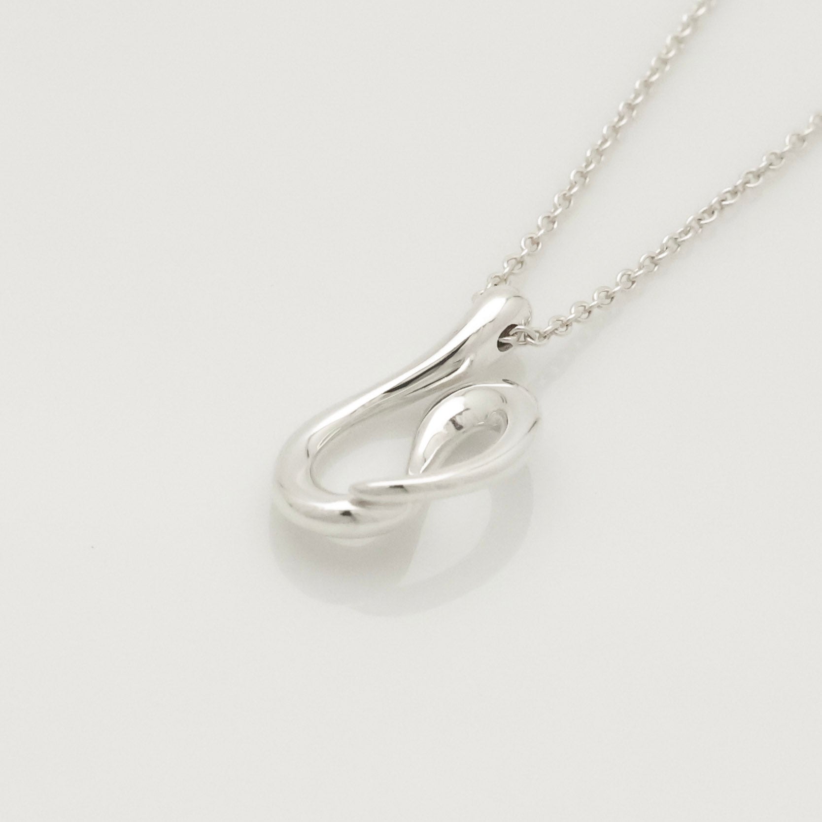 Tiffany & Co. Open Wave Pendant Necklace Sterling Silver 925