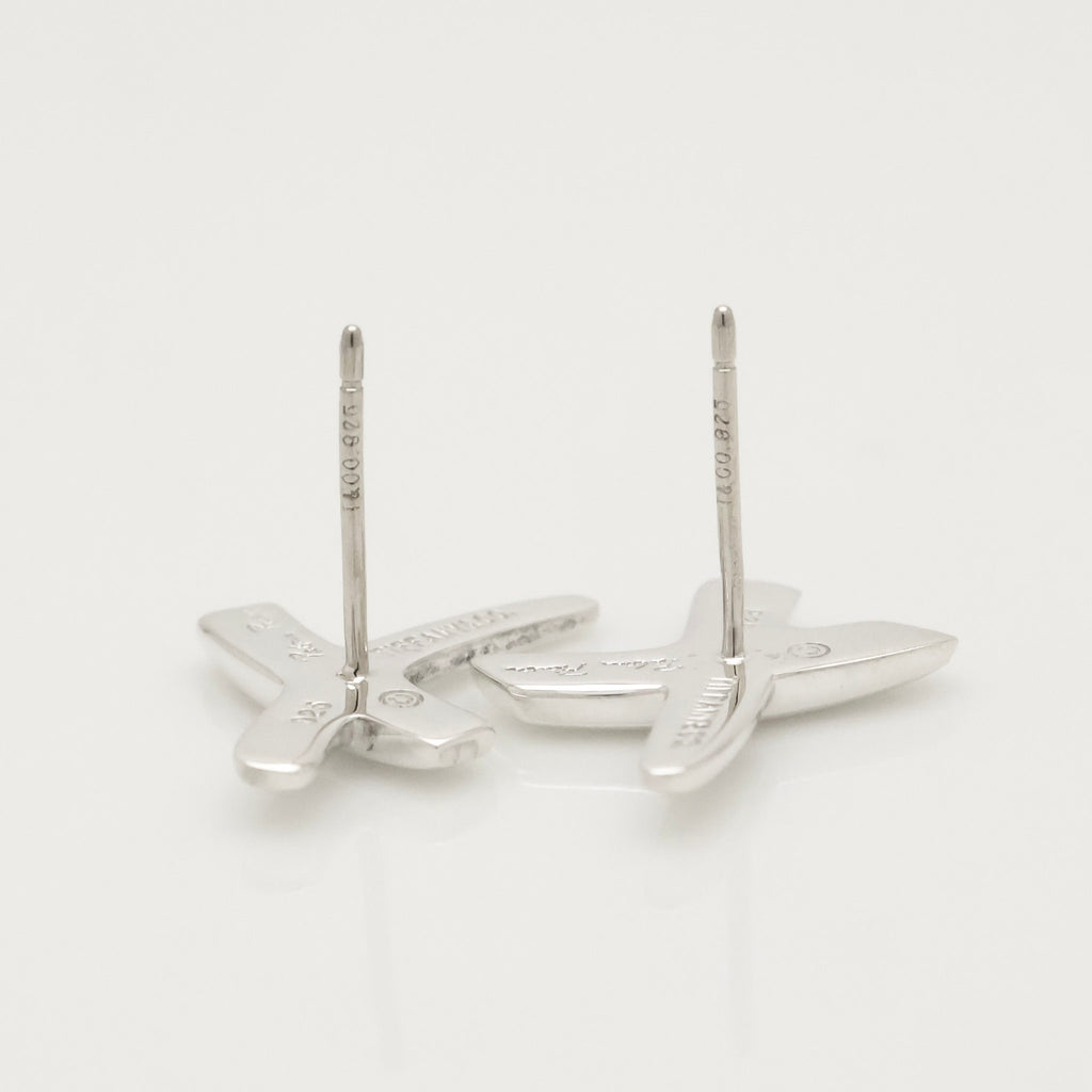 Tiffany & Co. Picasso X Kiss Cross Stud Earrings Sterling Silver 925 