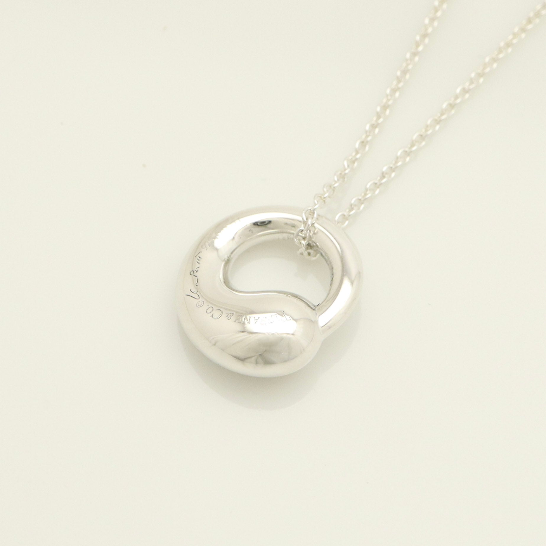 Tiffany & Co. MEDIUM Eternal Circle Necklace Sterling Silver 925 