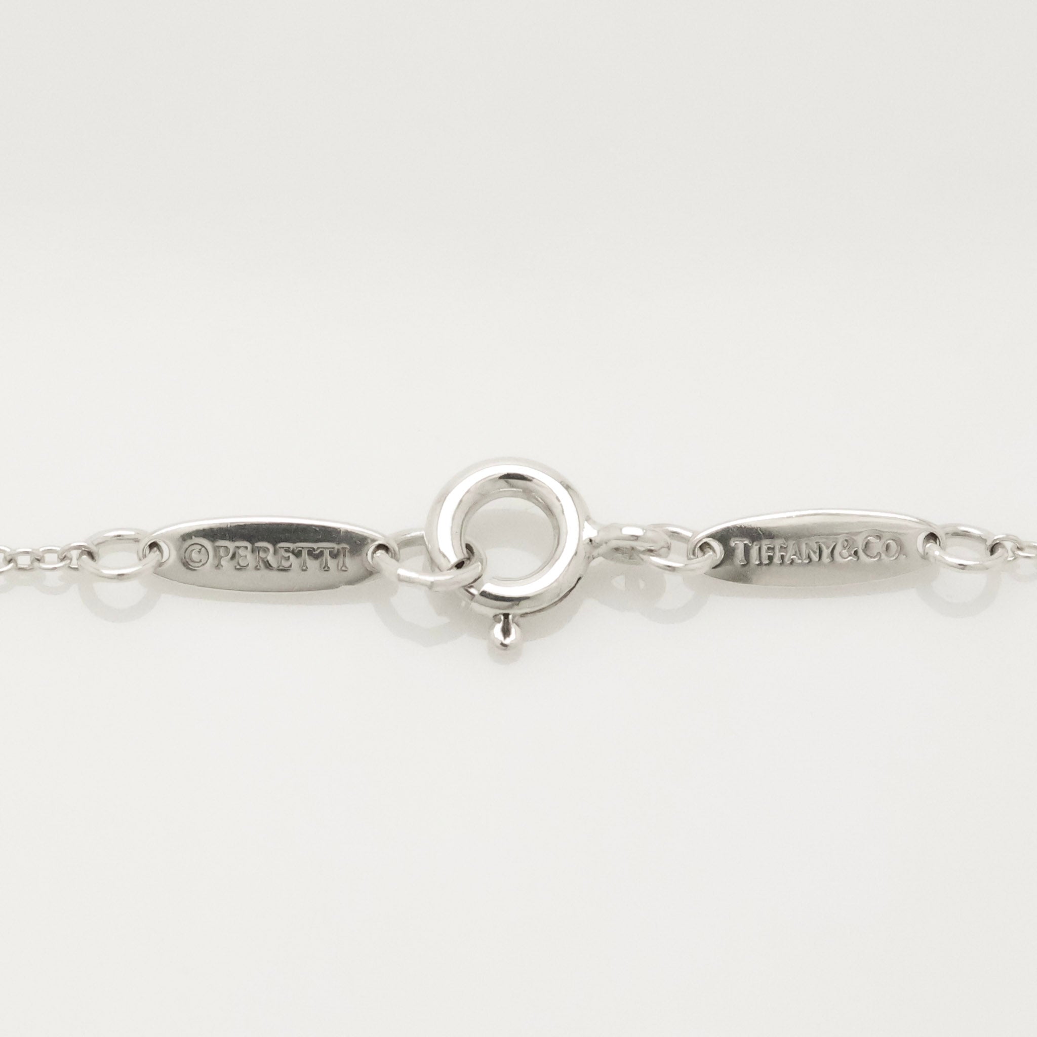 Tiffany & Co. Open Heart Pendant Necklace Sterling Silver 925