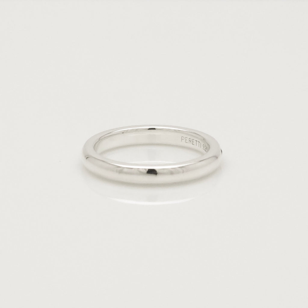 Tiffany & Co. Ruby Stacking Band Ring Sterling Silver 925