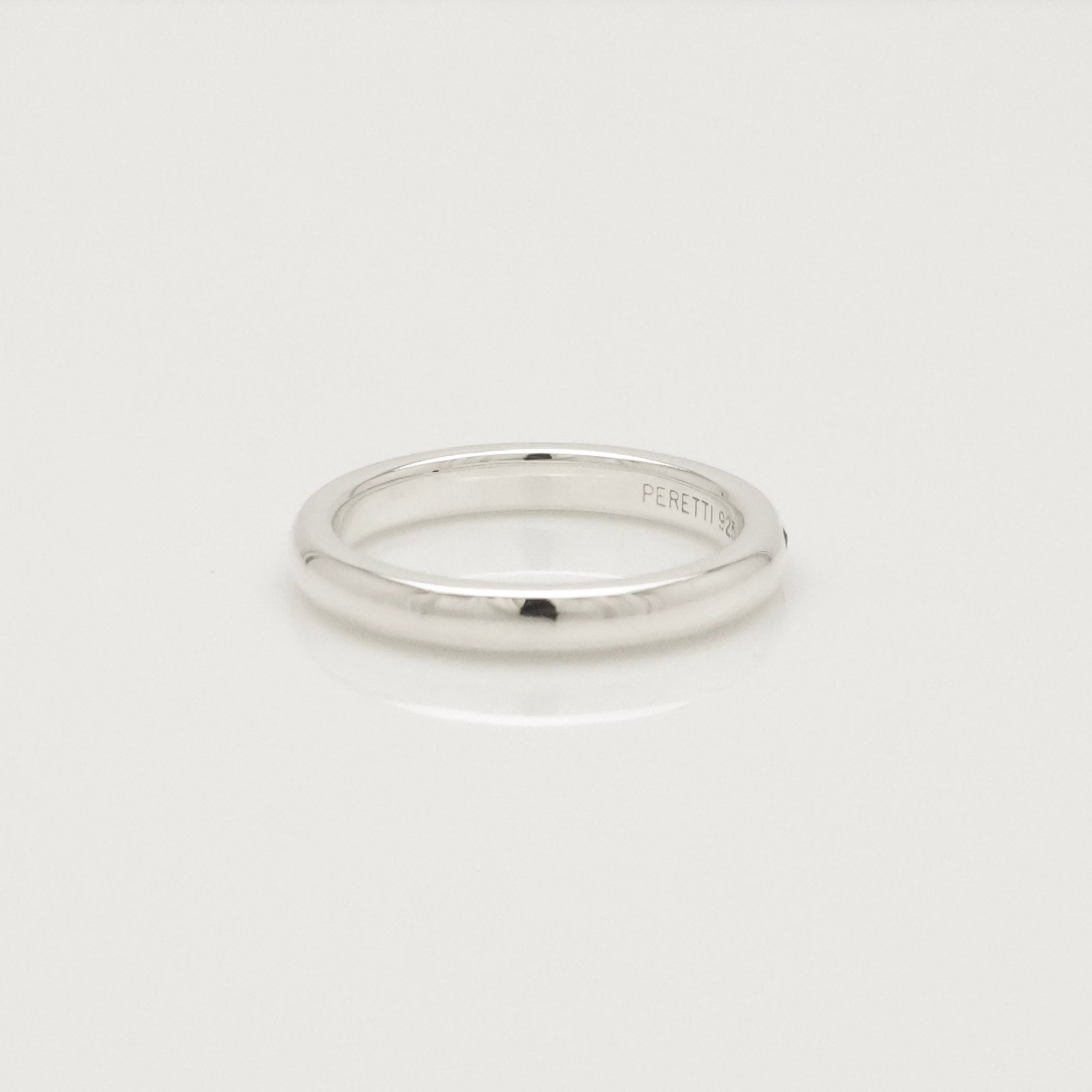 Tiffany & Co. Ruby Stacking Band Ring Sterling Silver 925