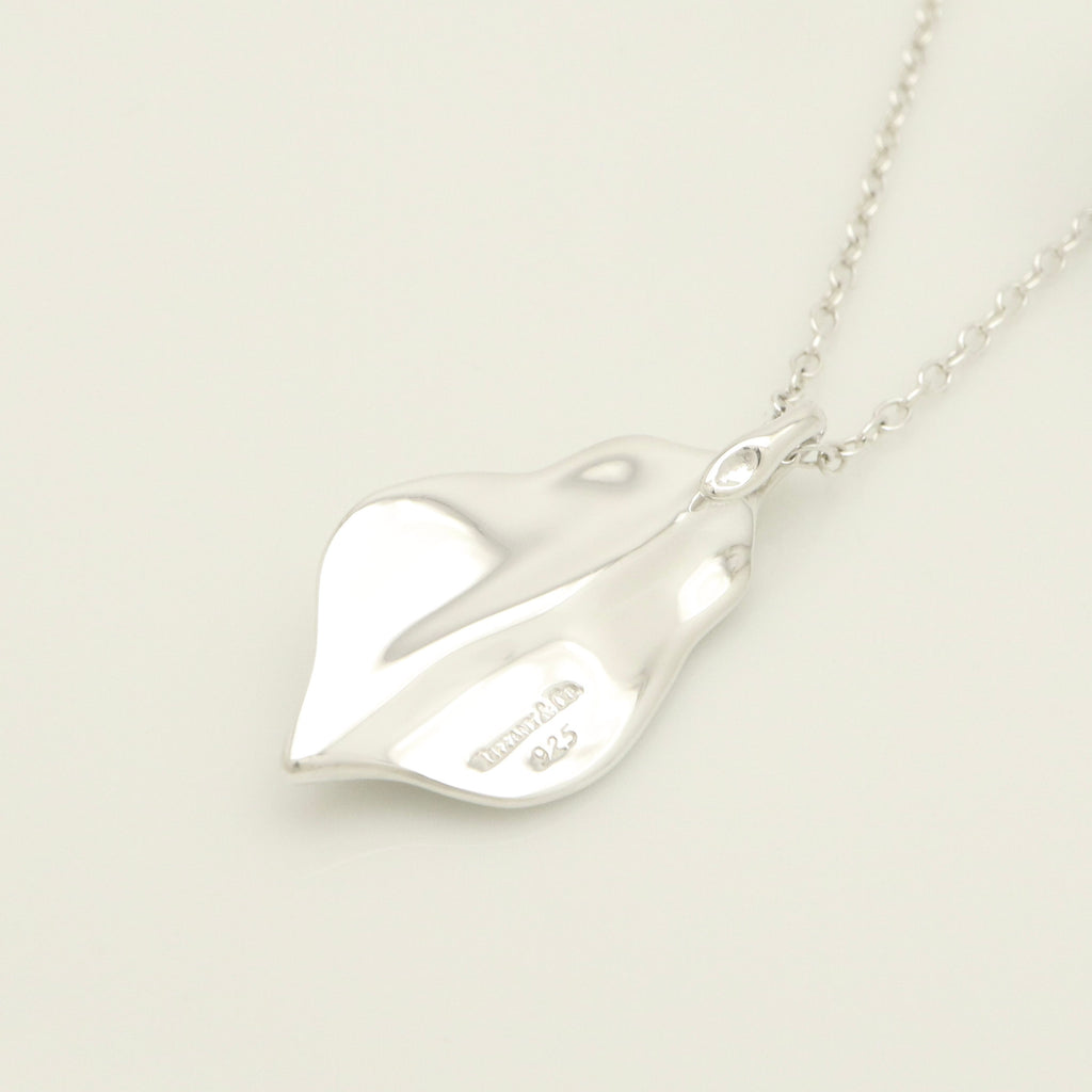 Tiffany & Co. Leaf Necklace Pendant Sterling Silver 925