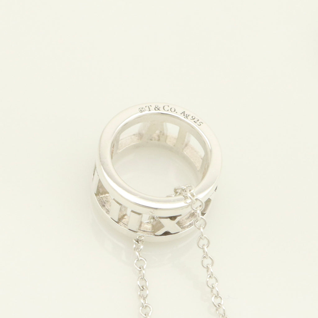  Tiffany & Co. Atlas Ring Pendant Necklace Sterling Silver 925