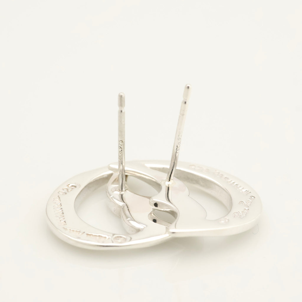 Tiffany & Co. Picasso Half Moon Stud Earrings Sterling Silver 925