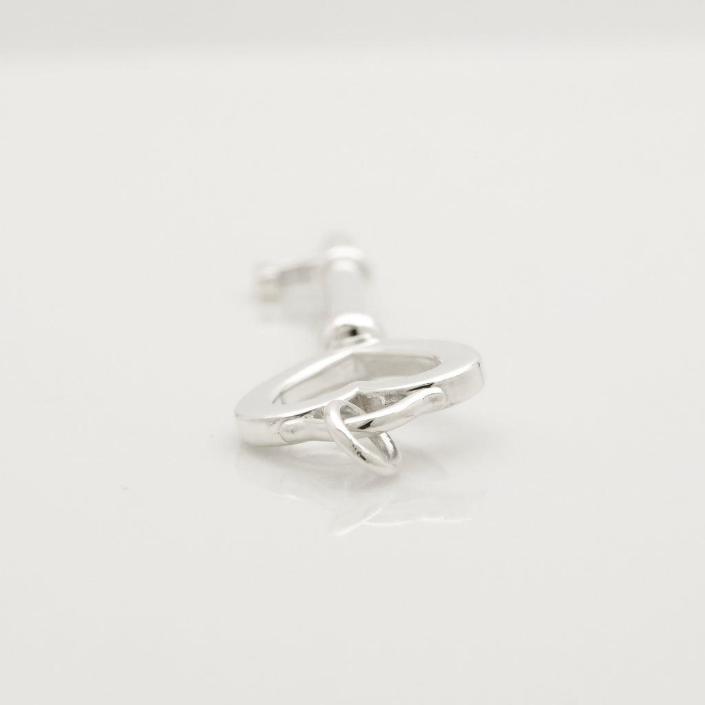  Tiffany & Co. Heart Key Charm Pendant Sterling Silver 925