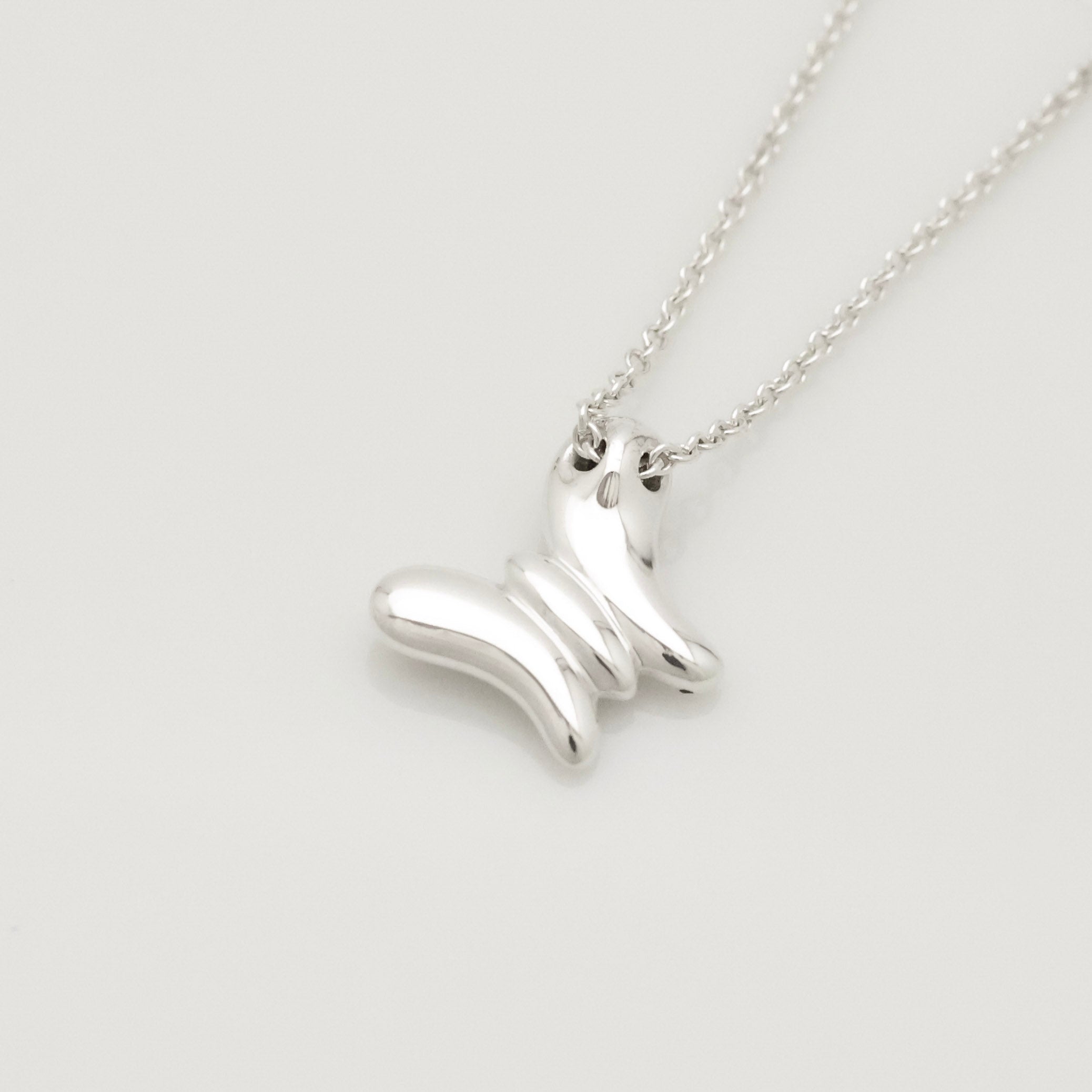 TIFFANY&Co. ミニ バタフライ 蝶 ネックレス AG925