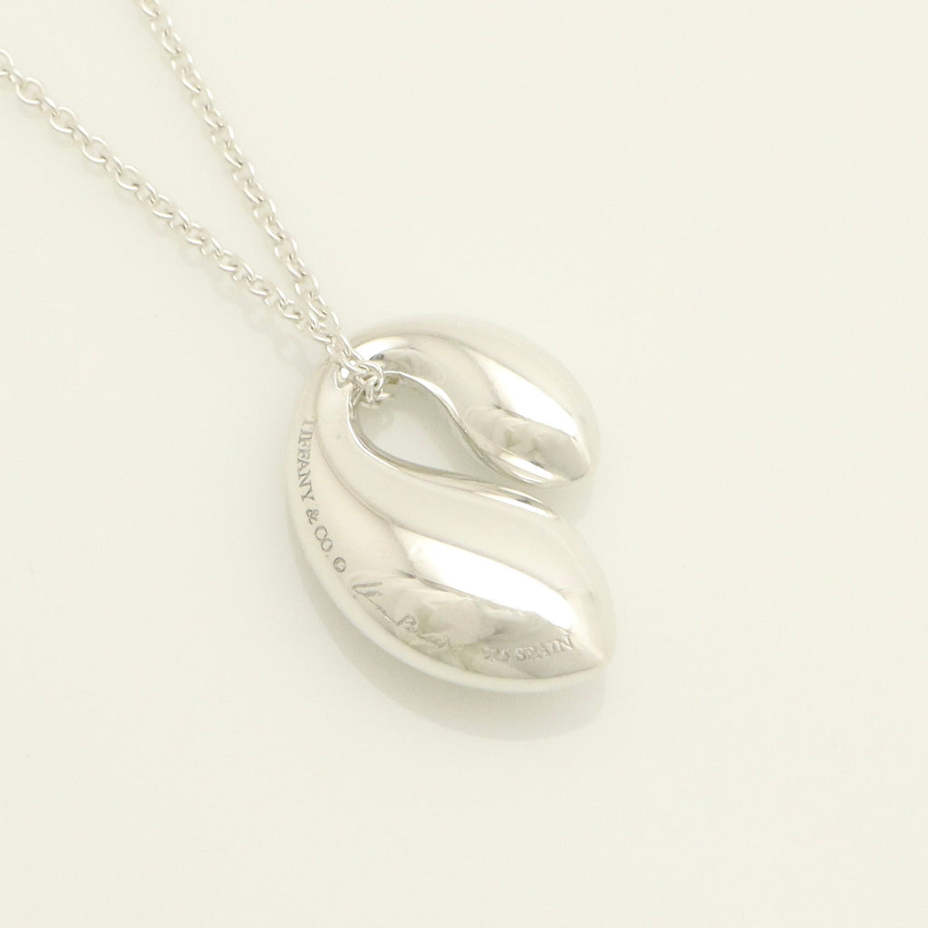 Tiffany & Co. Elsa Peretti Sterling Silver Double Teardrop Pendant Necklace Sterling Silver 925