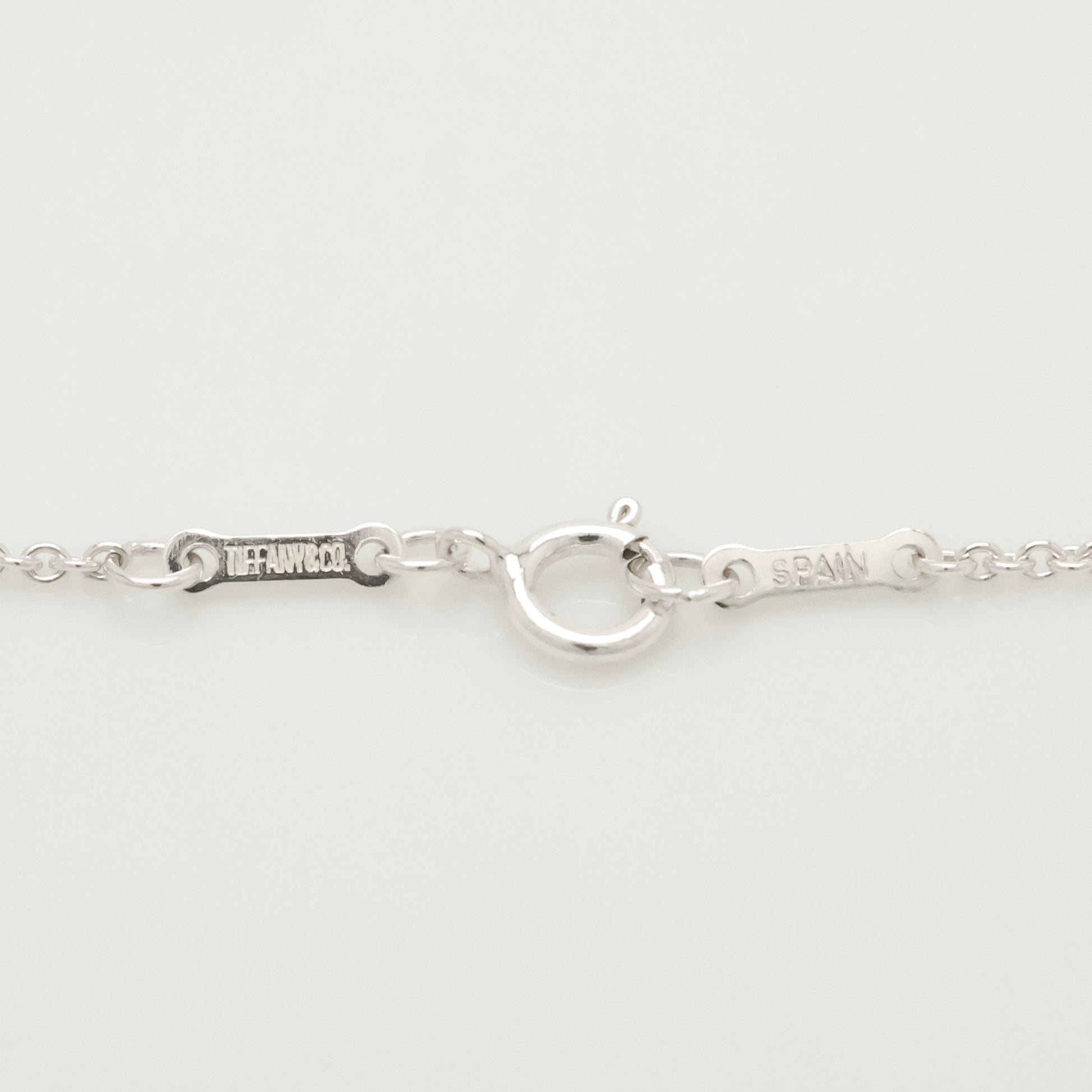  Tiffany & Co. Large Full Heart Pendant Necklace Sterling Silver 925