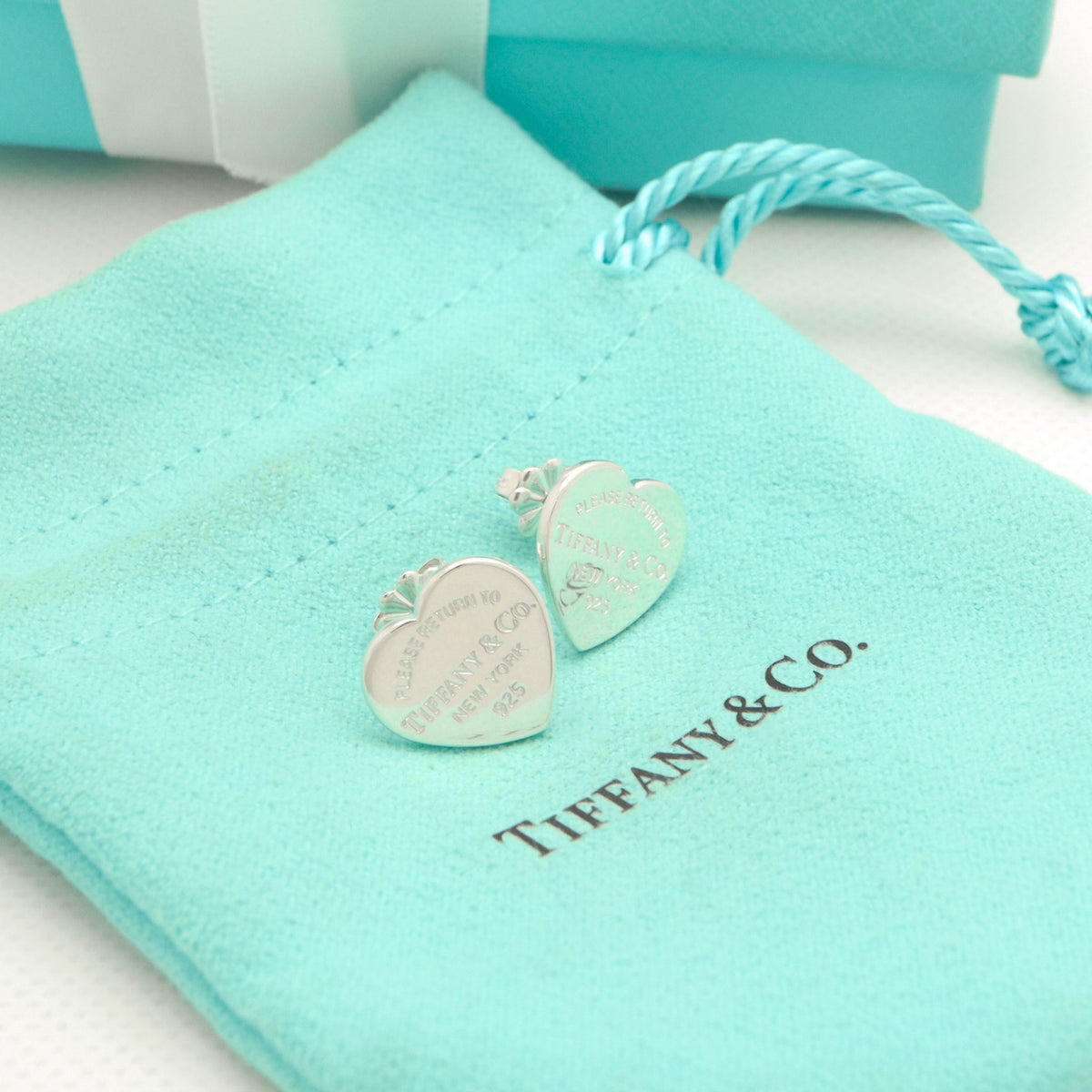 TIFFANY&Co. リターントゥ ティファニー ハート タグ スタッド ピアス AG925