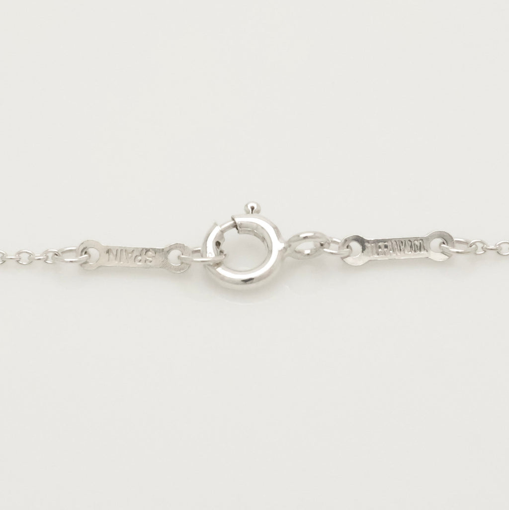 Tiffany & Co. Round Circle Disc Necklace Pendant  Sterling Silver  925