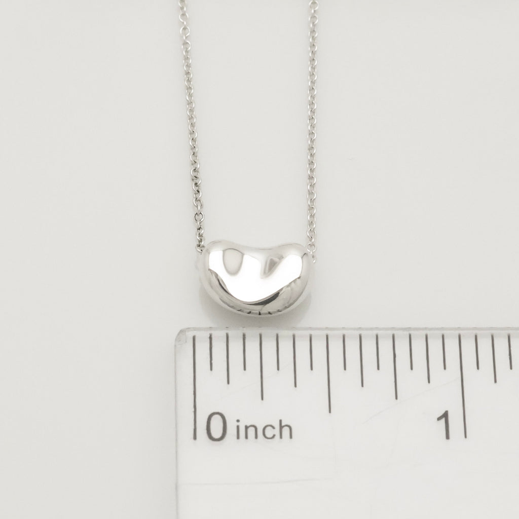  Tiffany & Co. Peretti Mini  Bean Necklace  Sterling Silver 925 