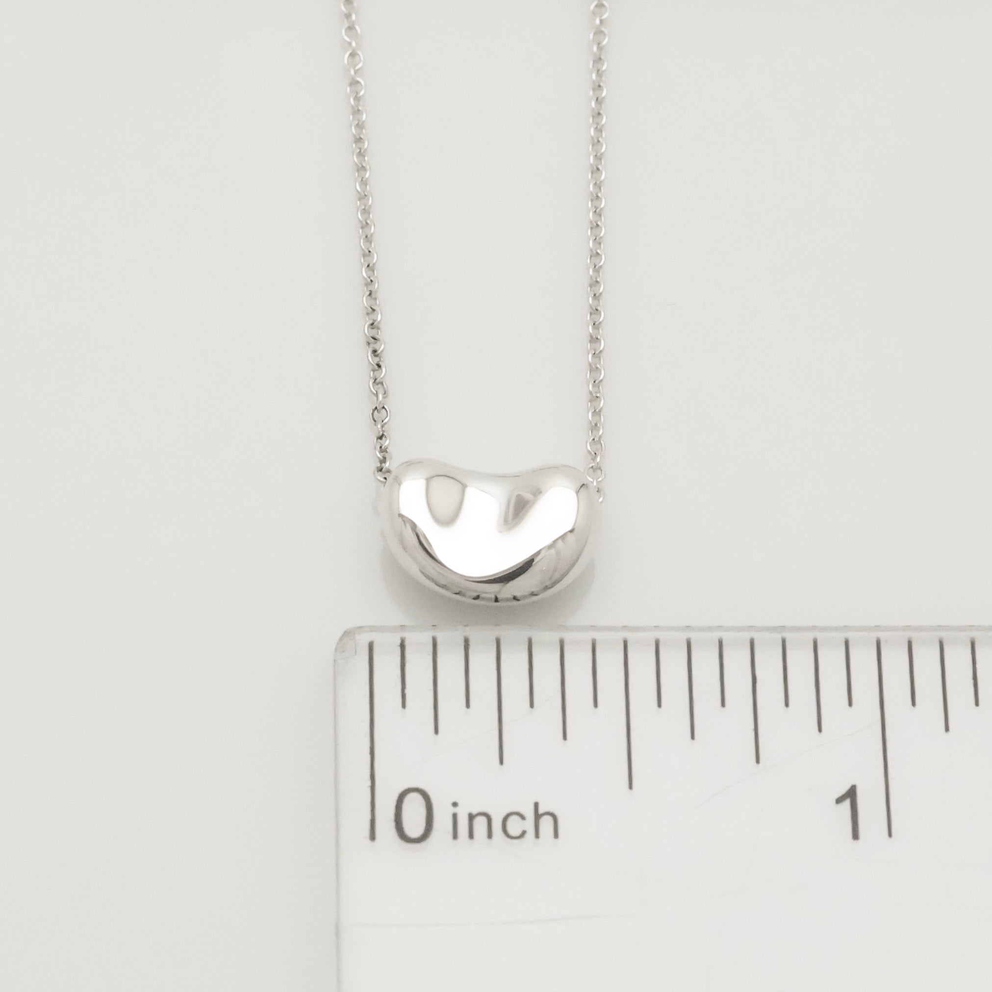  Tiffany & Co. Peretti Mini  Bean Necklace  Sterling Silver 925 