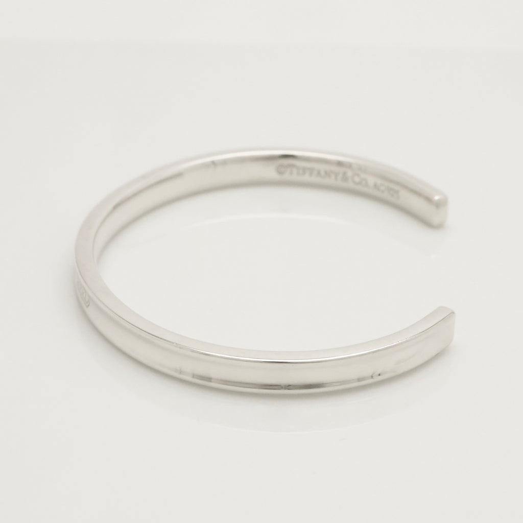 Tiffany & Co. Interlocking Double Loop Bangle Bracelet Sterling Silver 925