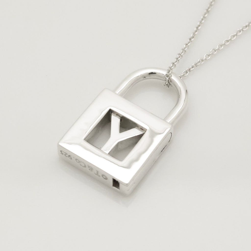 TIFFANY&Co. カデナ ロック アルファベット Y ネックレス AG925