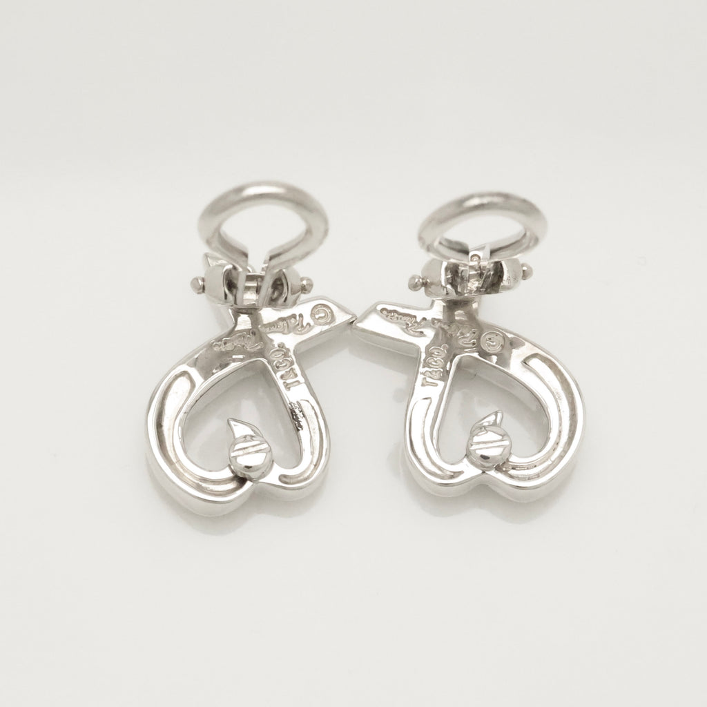 Tiffany & Co. Picasso Loving Heart Clip-On Earrings Sterling Silver 925 