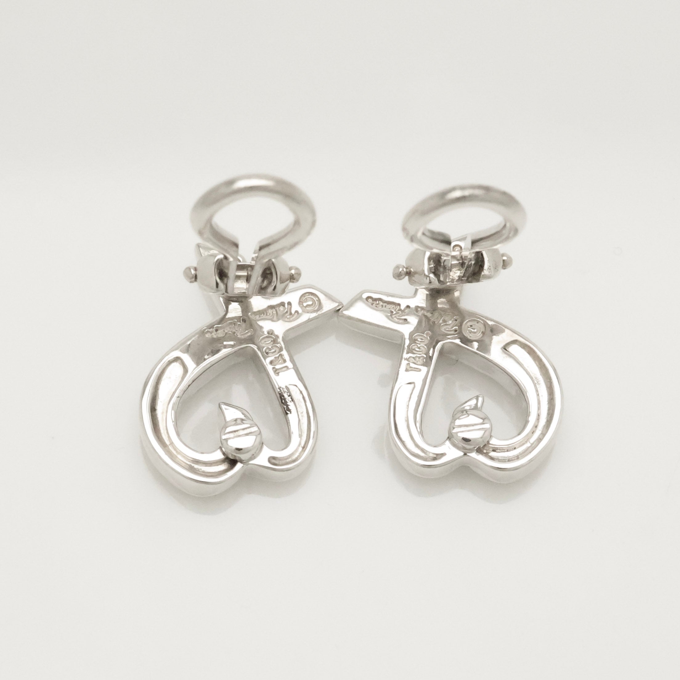 Tiffany & Co. Picasso Loving Heart Clip-On Earrings Sterling Silver 925 