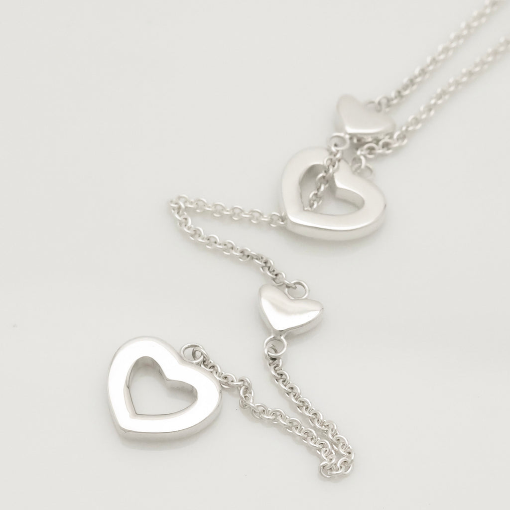 TIFFANY&Co. ハート リンク ラリアット ネックレスAG925