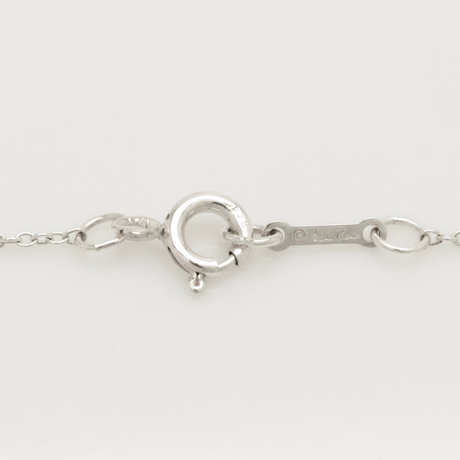 Tiffany & Co. Loving Heart Diamond Pendant Necklace Sterling Silver 925