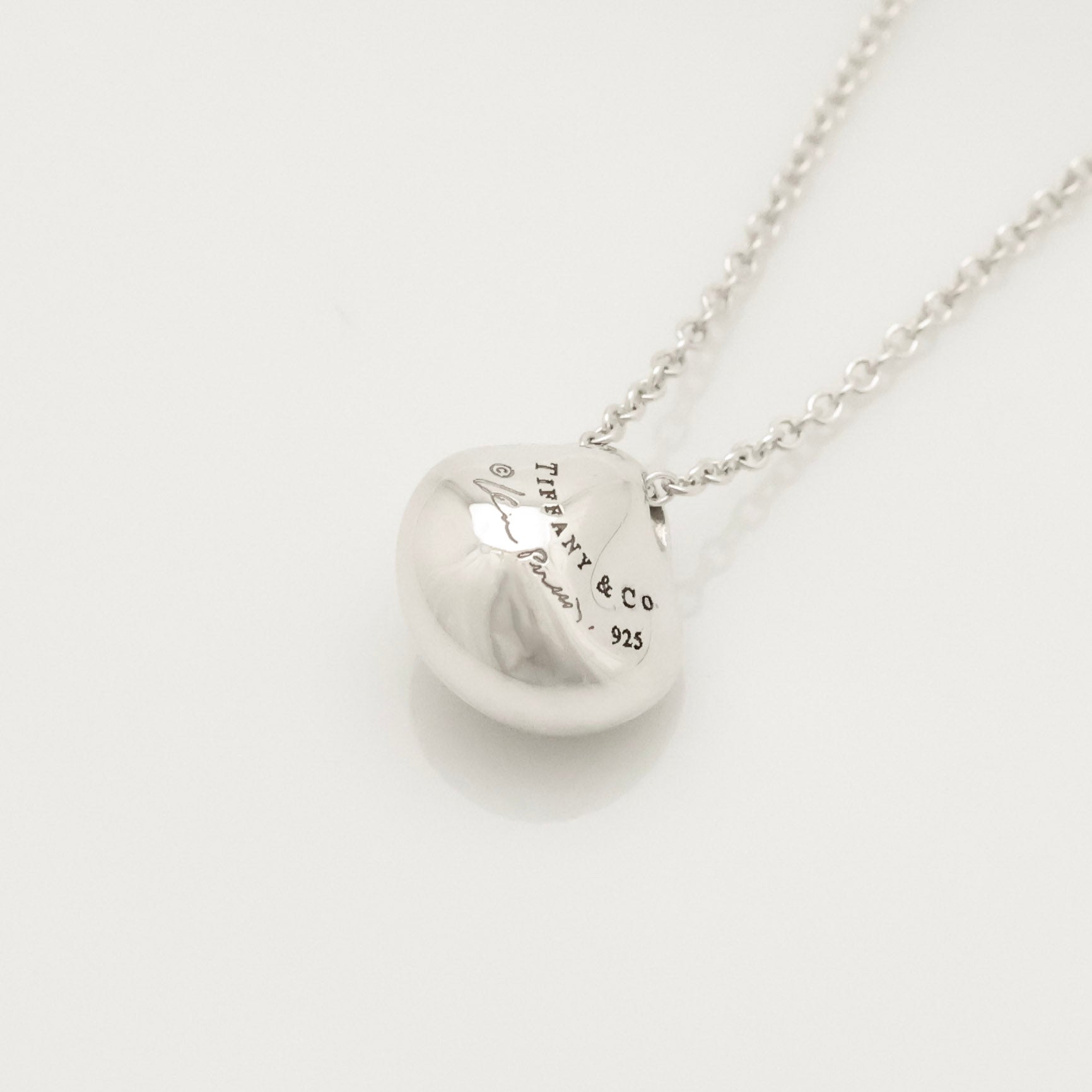 Tiffany & Co. Elsa Peretti Nugget Necklace Sterling Silver 925 