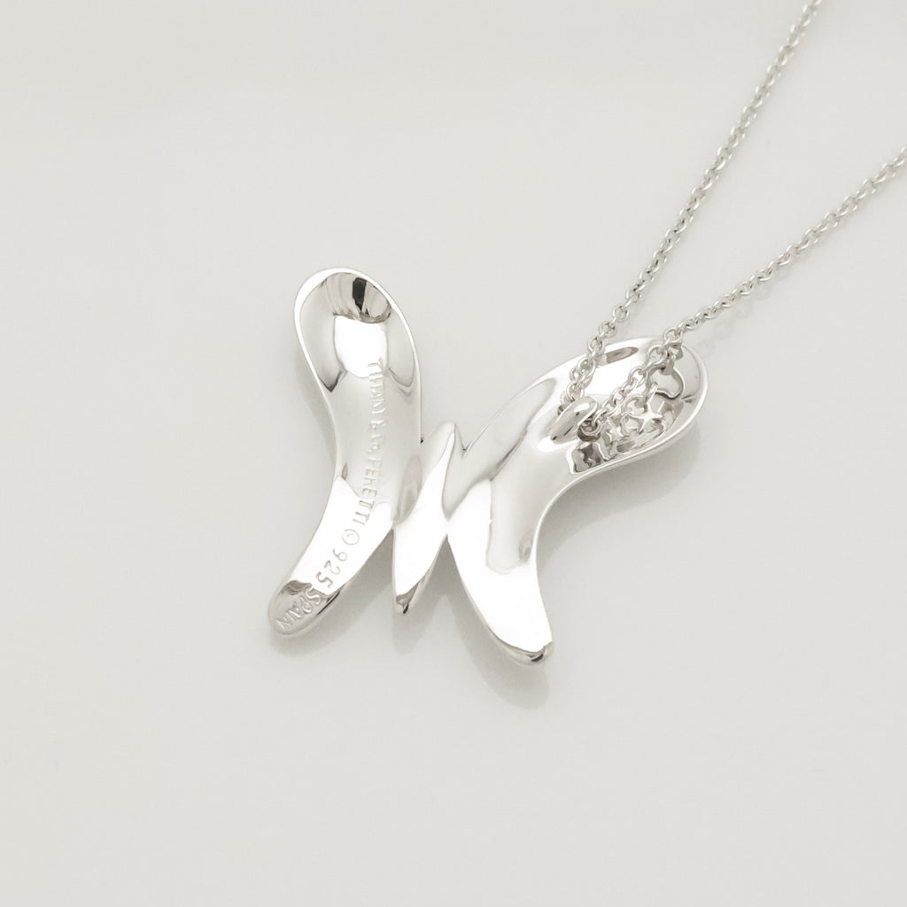 TIFFANY&Co. ラージ バタフライ 蝶 エルサペレッティ ネックレス AG925