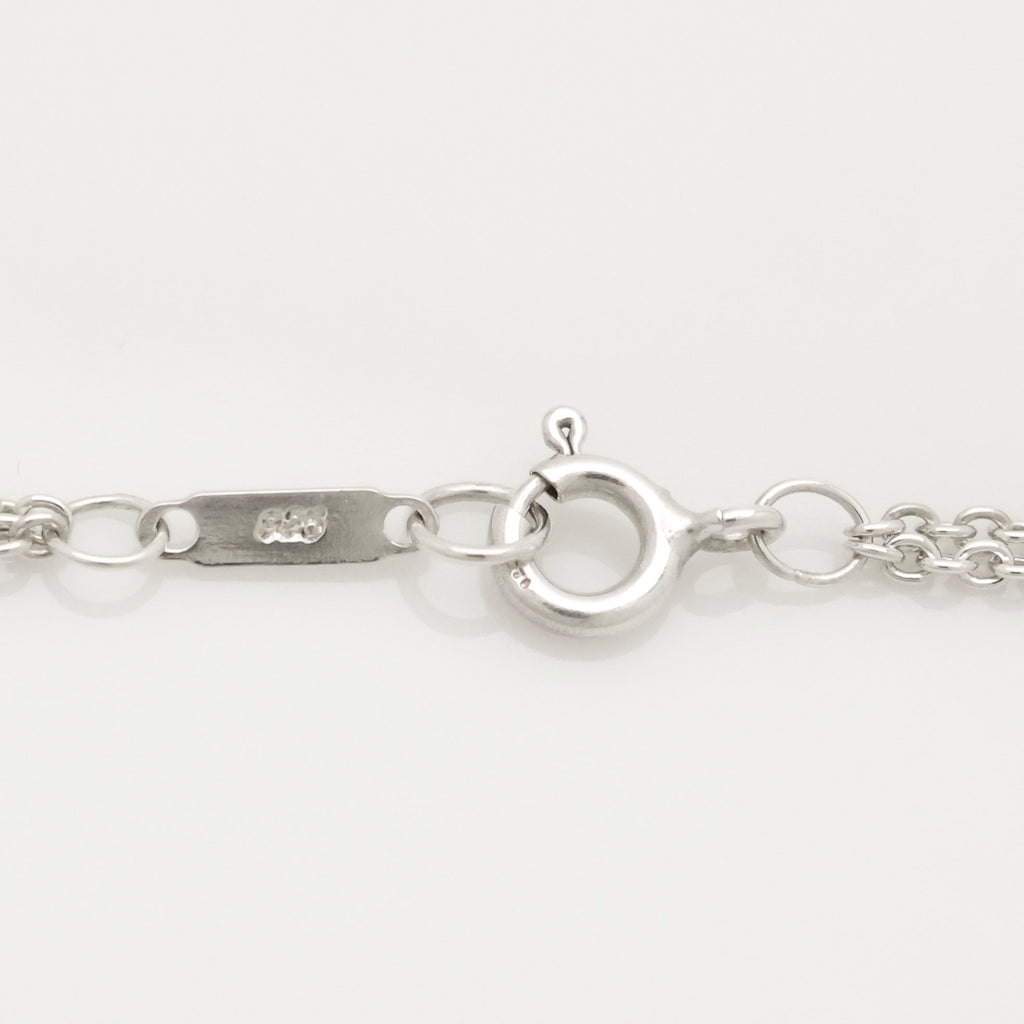 Tiffany & Co. Infinity Double Chain Necklace Sterling Silver 925