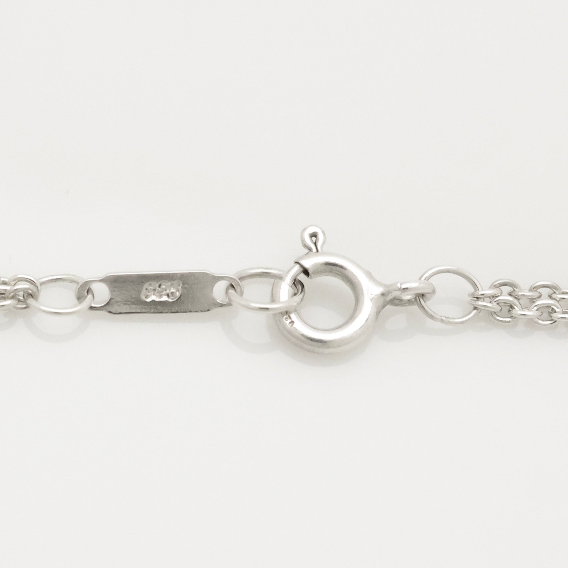 Tiffany & Co. Infinity Double Chain Necklace Sterling Silver 925