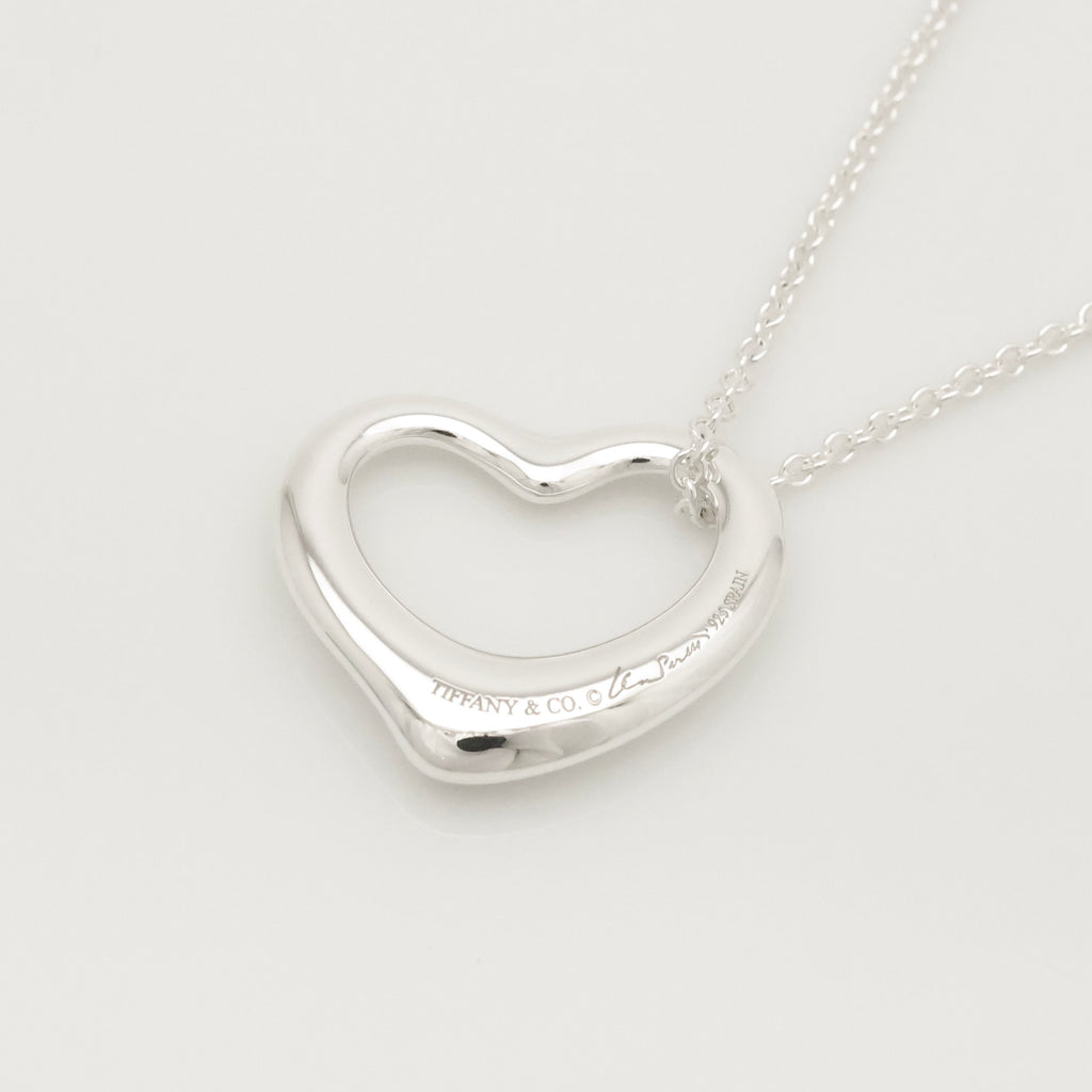 TIFFANY&Co. オープンハート 22mm エルサペレッティ ネックレス AG925