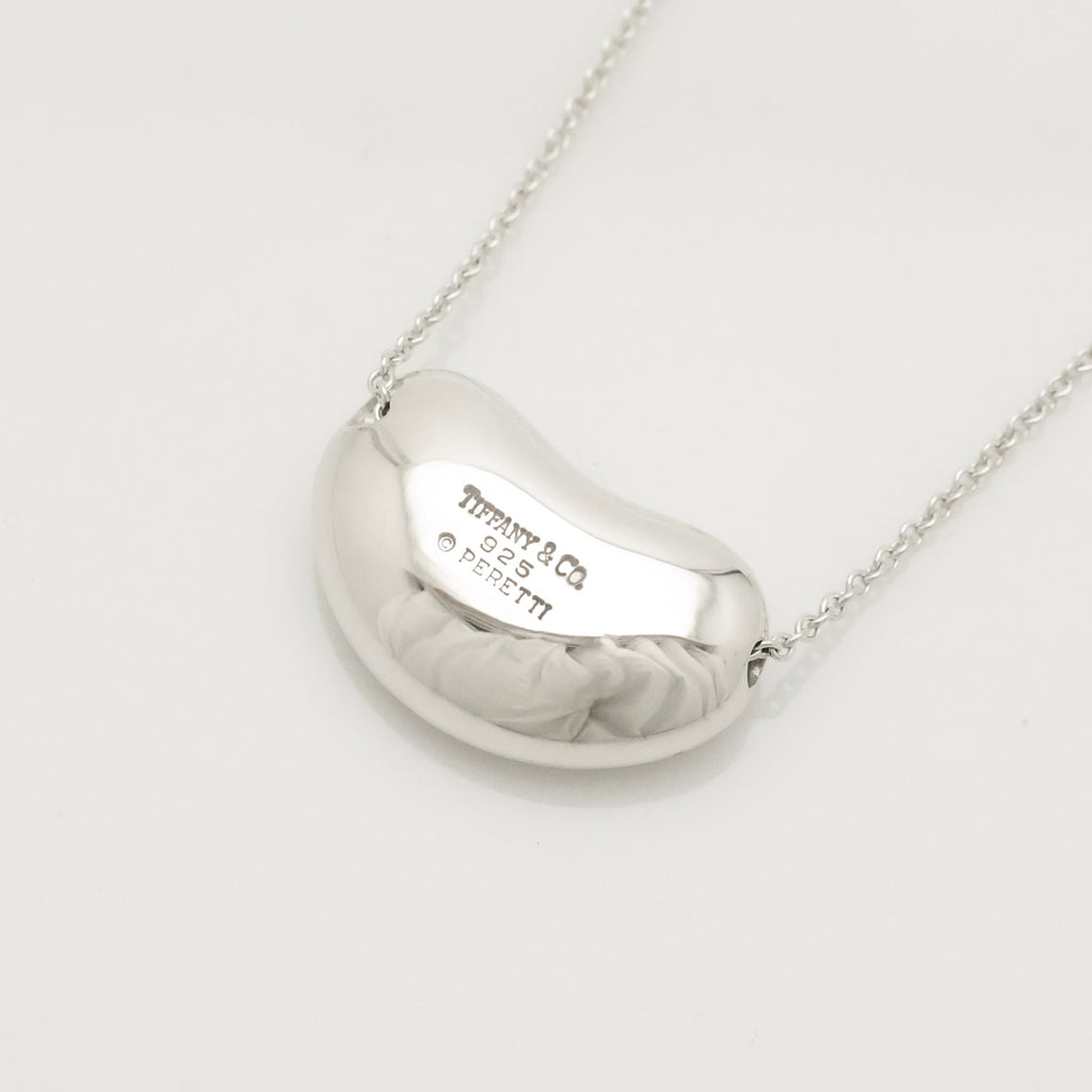  Tiffany & Co. Peretti Large  Bean Necklace  Sterling Silver 925 