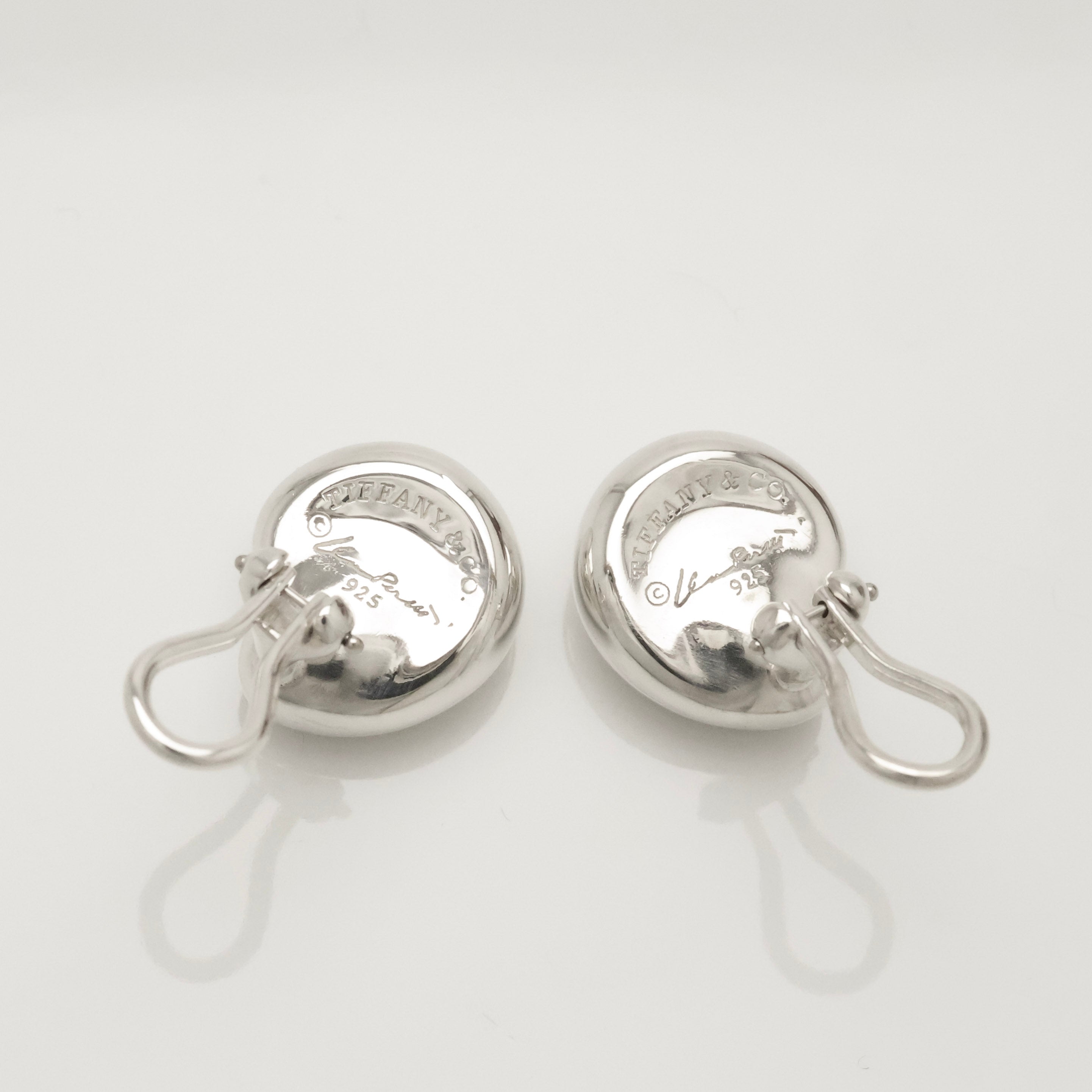  Tiffany & Co. Elsa Peretti Nugget Clip-On Earrings Sterling Silver 925 