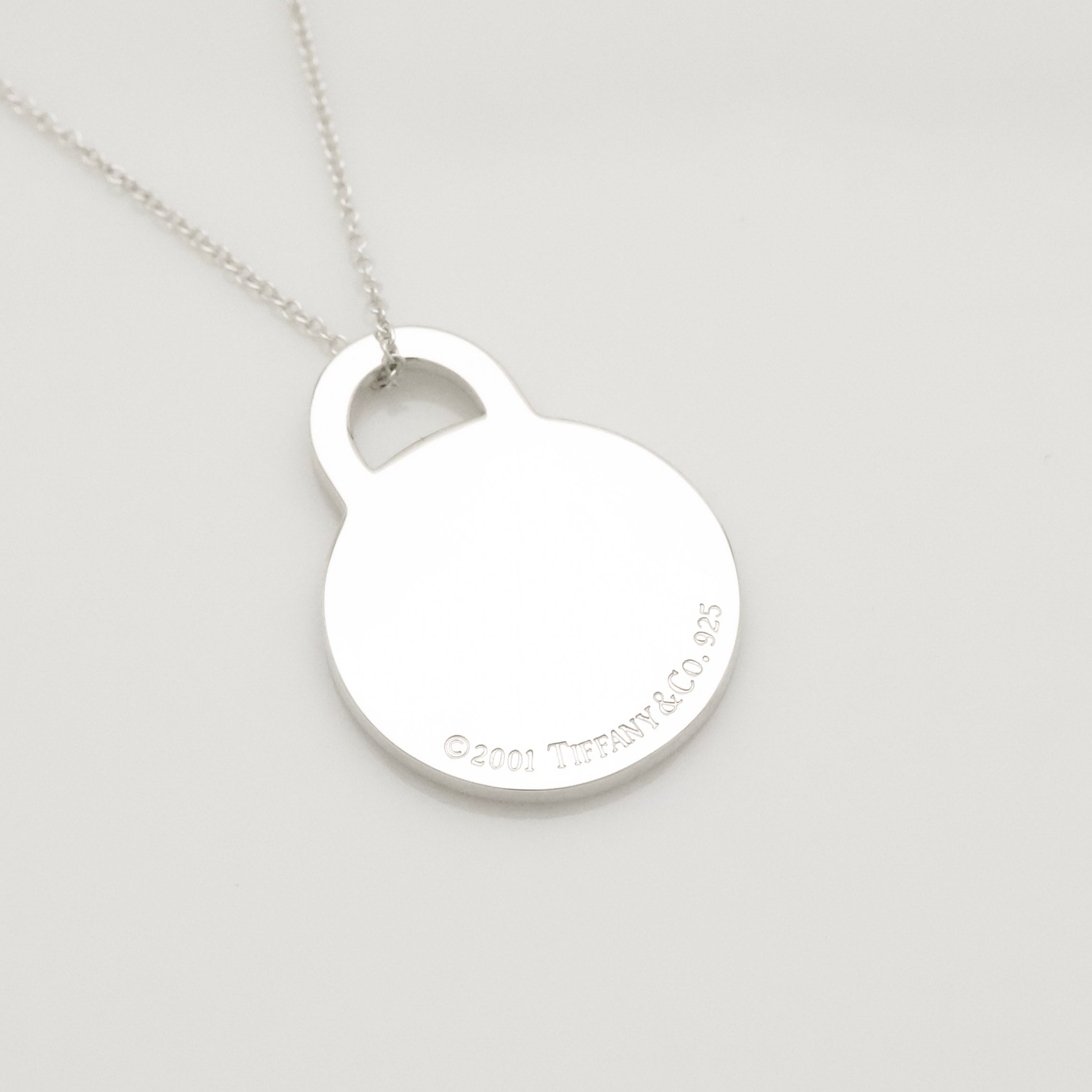 TIFFANY&Co. ラウンド タグ ネックレス AG925