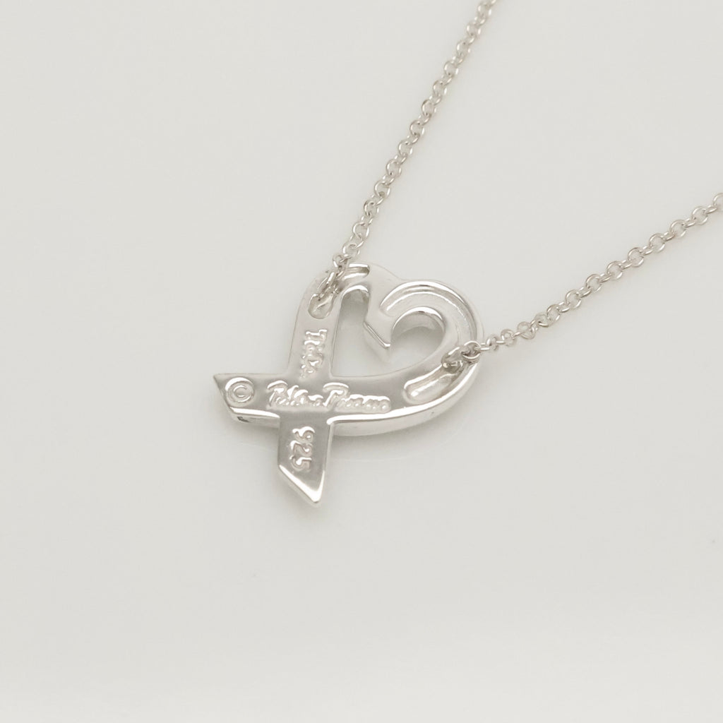 TIFFANY&Co. ラビング ハート 1P ピンクサファイア パロマピカソ ネックレス AG925