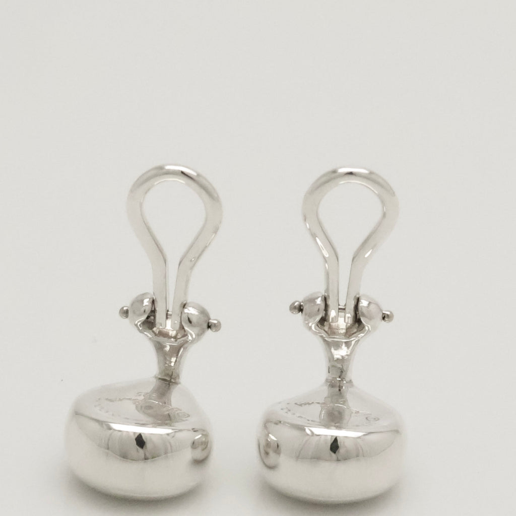  Tiffany & Co. Elsa Peretti Nugget Clip-On Earrings Sterling Silver 925 