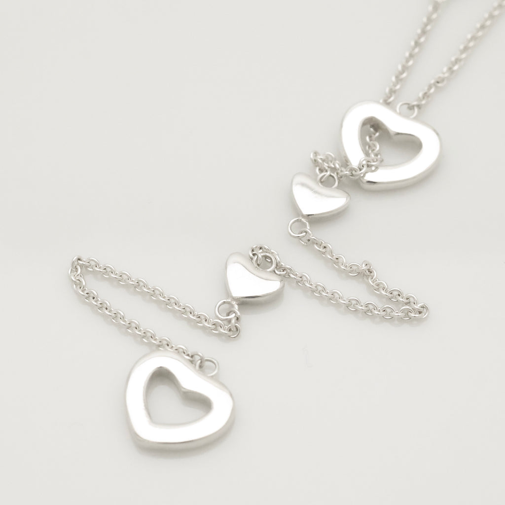 TIFFANY&Co. ハート リンク ラリアット ネックレス AG925