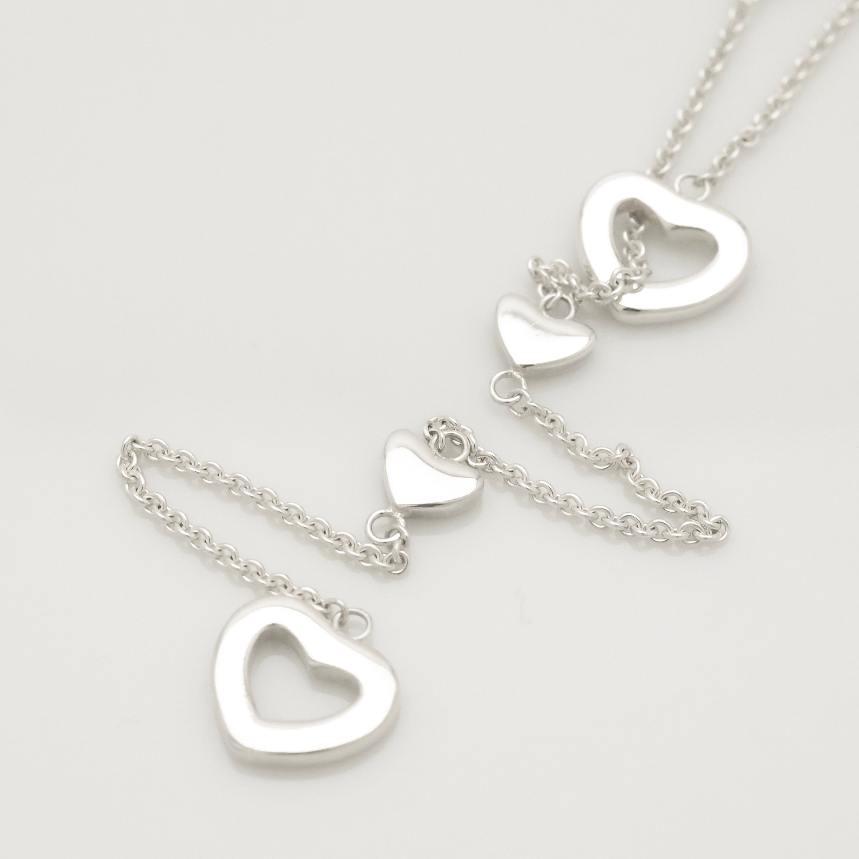 TIFFANY&Co. ハート リンク ラリアット ネックレス AG925