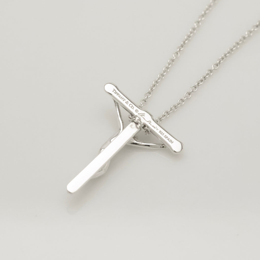 TIFFANY&Co. クルーシフィクス ロザリオ クロス ネックレス AG925