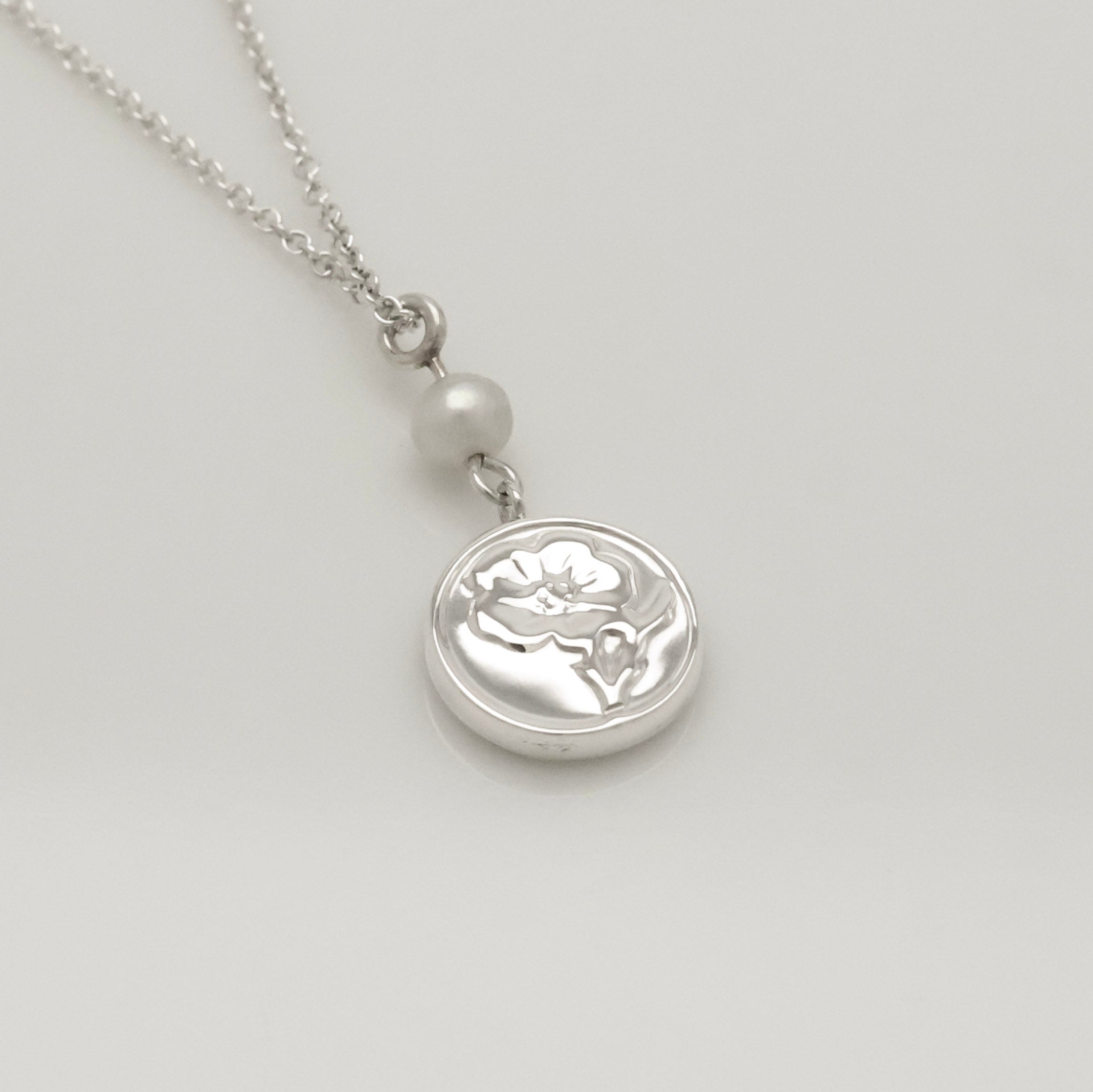 TIFFANY&Co. ネイチャー ローズ フラワー パール ネックレス AG925